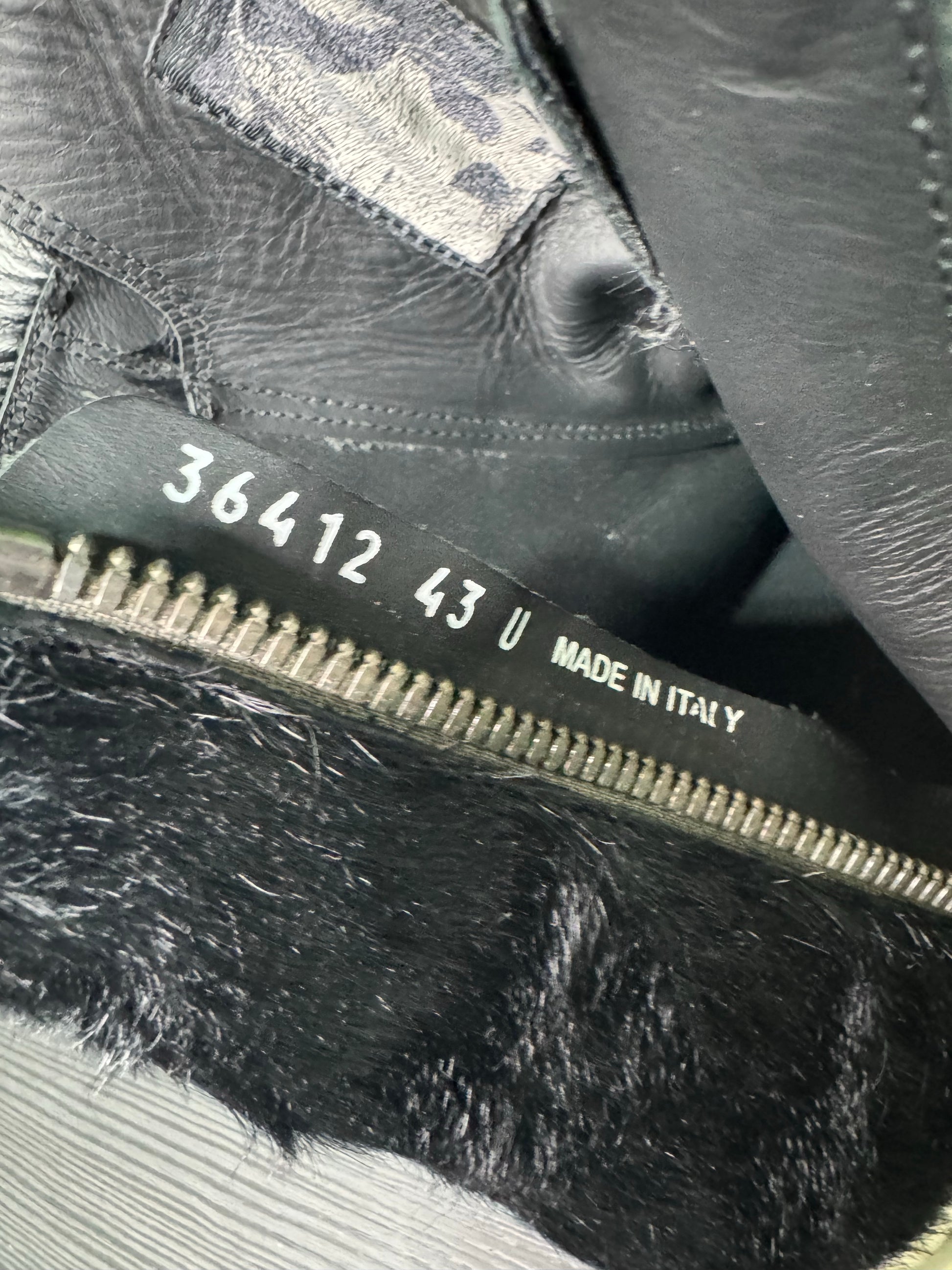 Rick Owens Strobe High Pony Hair Black