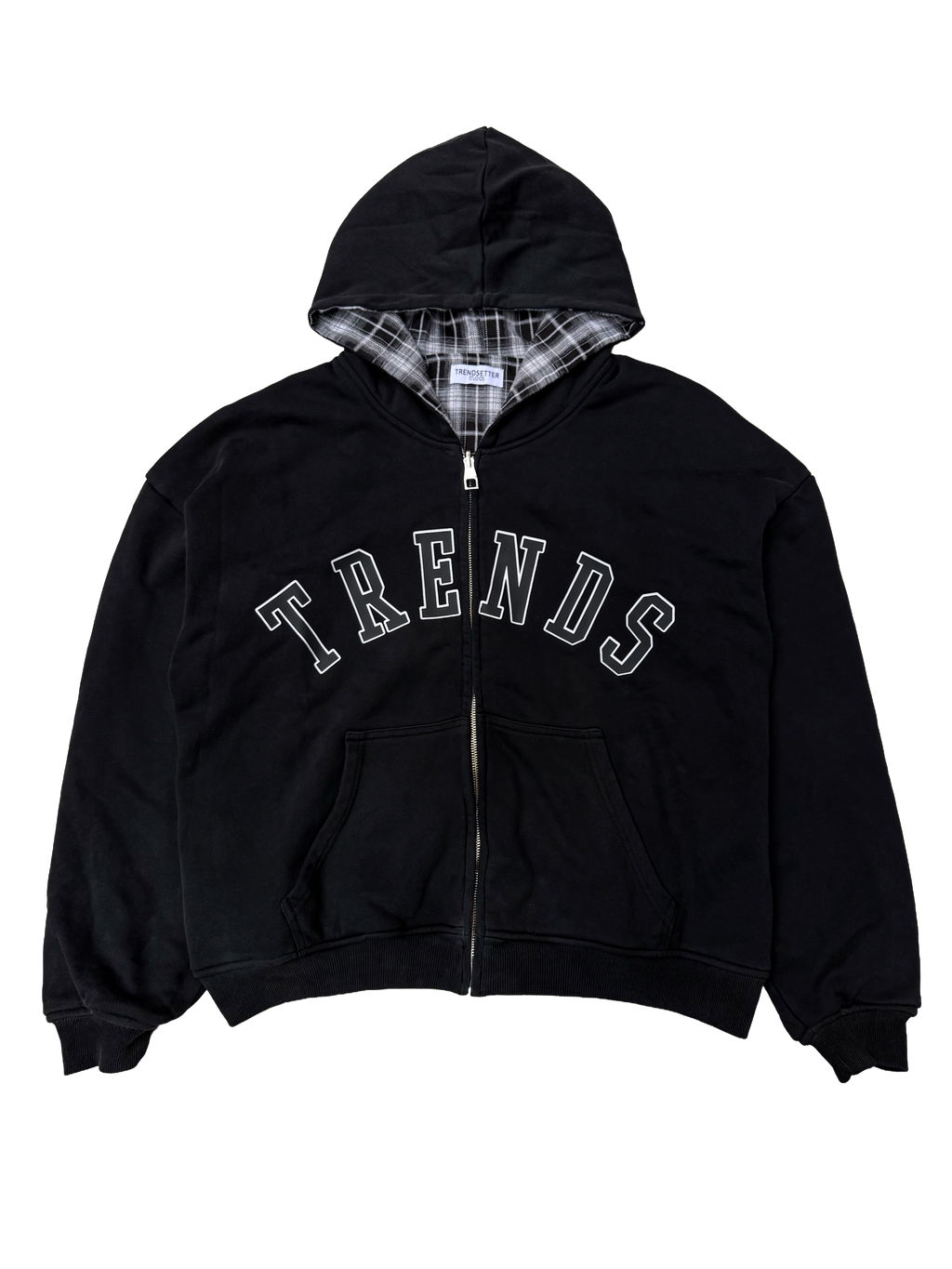 Trendsetter studios Plaid Reversible Zip-up Hoodie