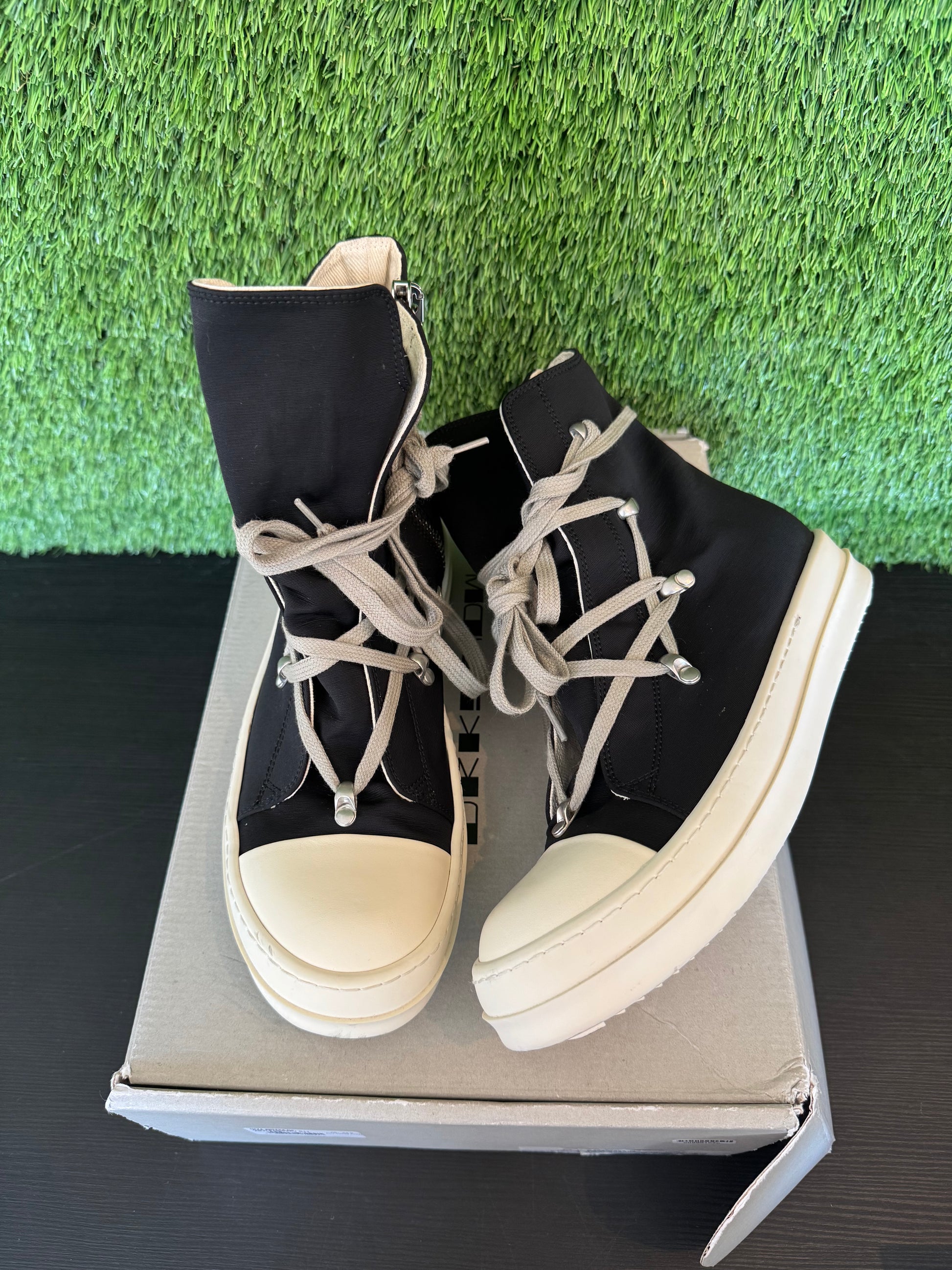 Rick Owens Lido DRKSHDW Hexa High Black/Milk