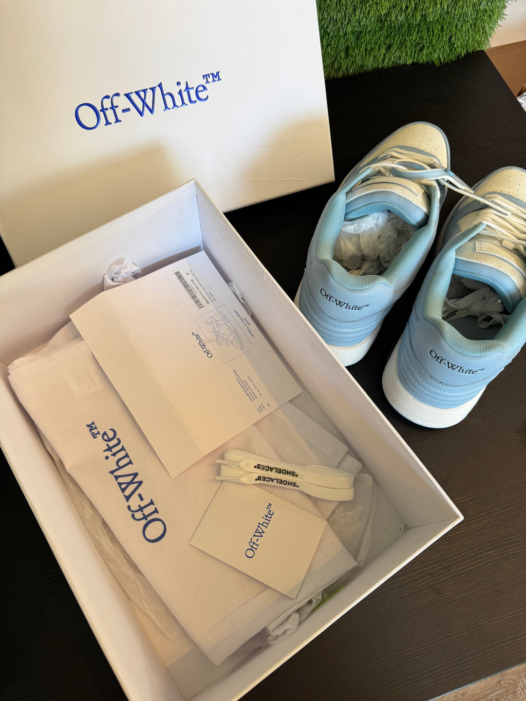 Off White OOS Sneaker Baby Blue/White