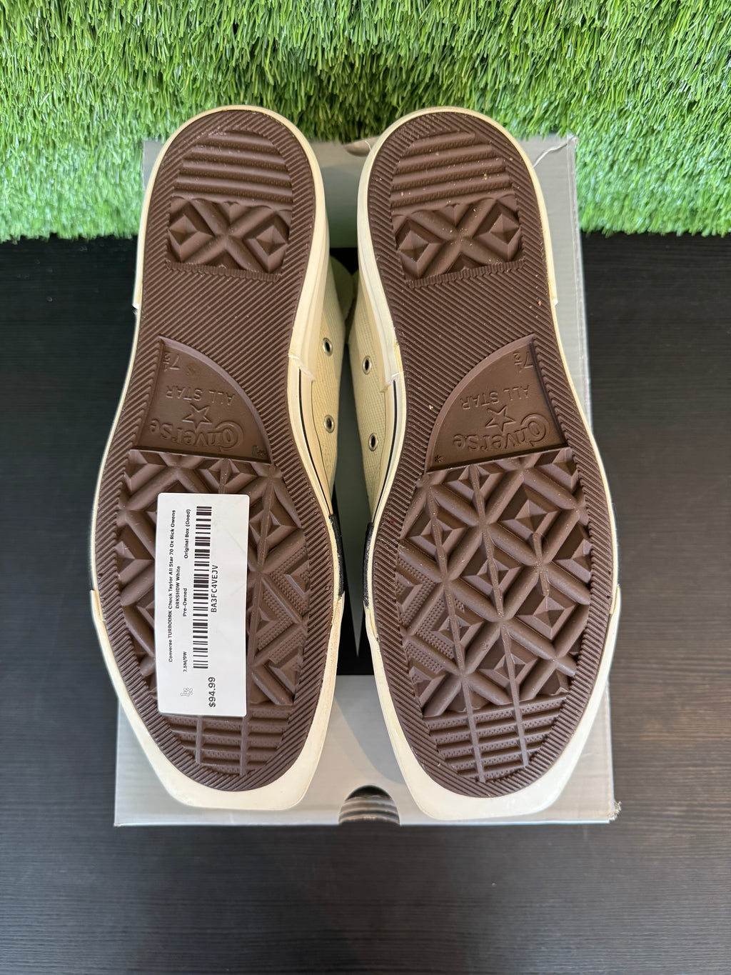 Converse TURBODRK Chuck Taylor All Star 70 Ox Rick Owens DRKSHDW White