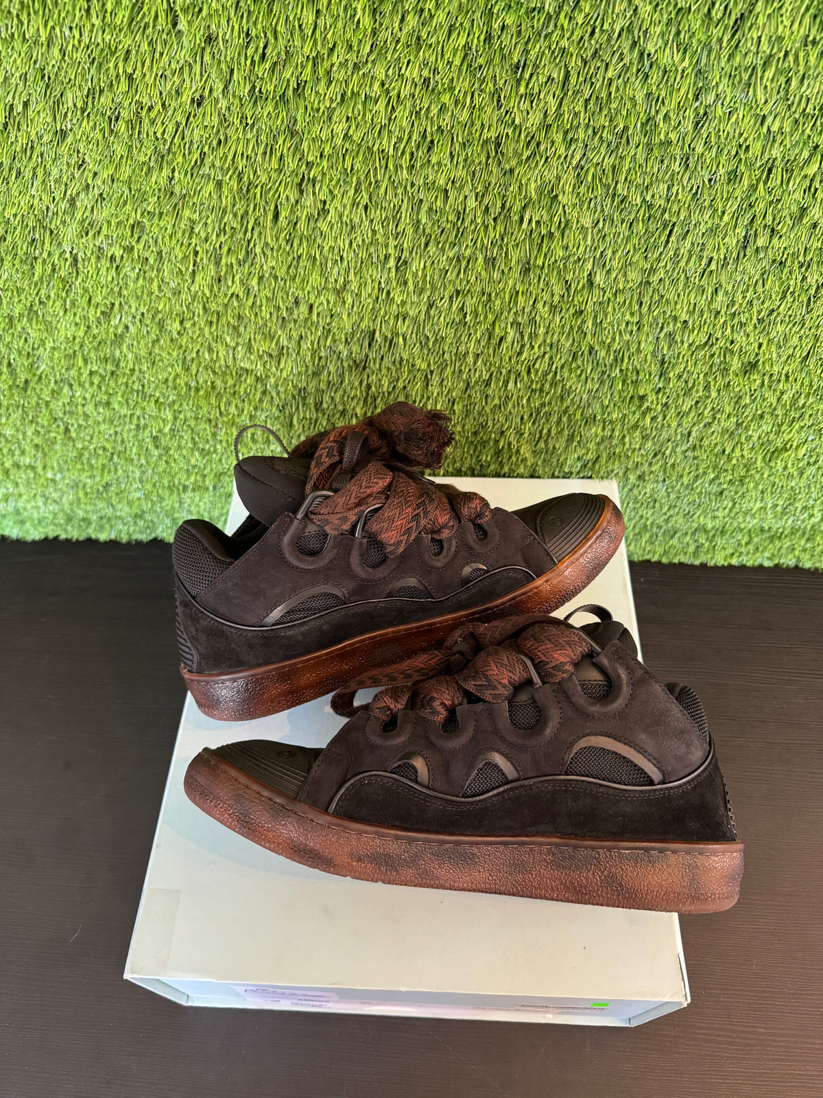 Lanvin Curb Dark Brown (Women's)