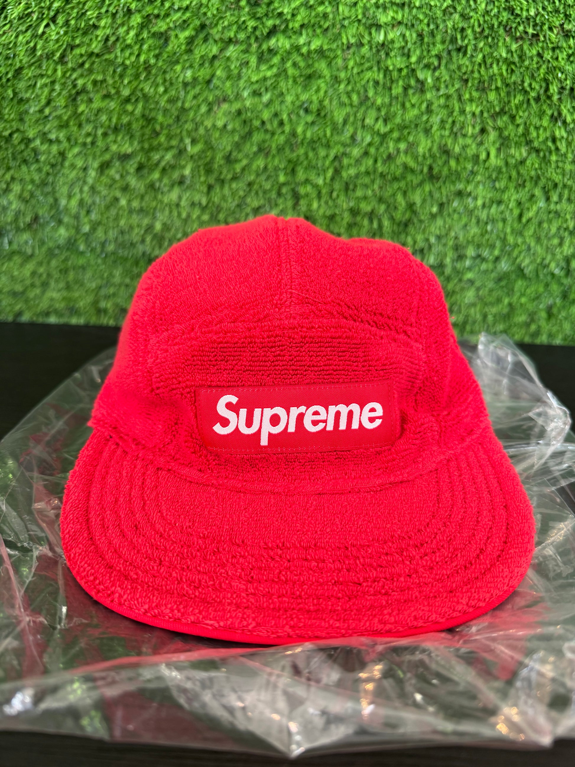 Supreme Reversible Terry Camp Cap Red