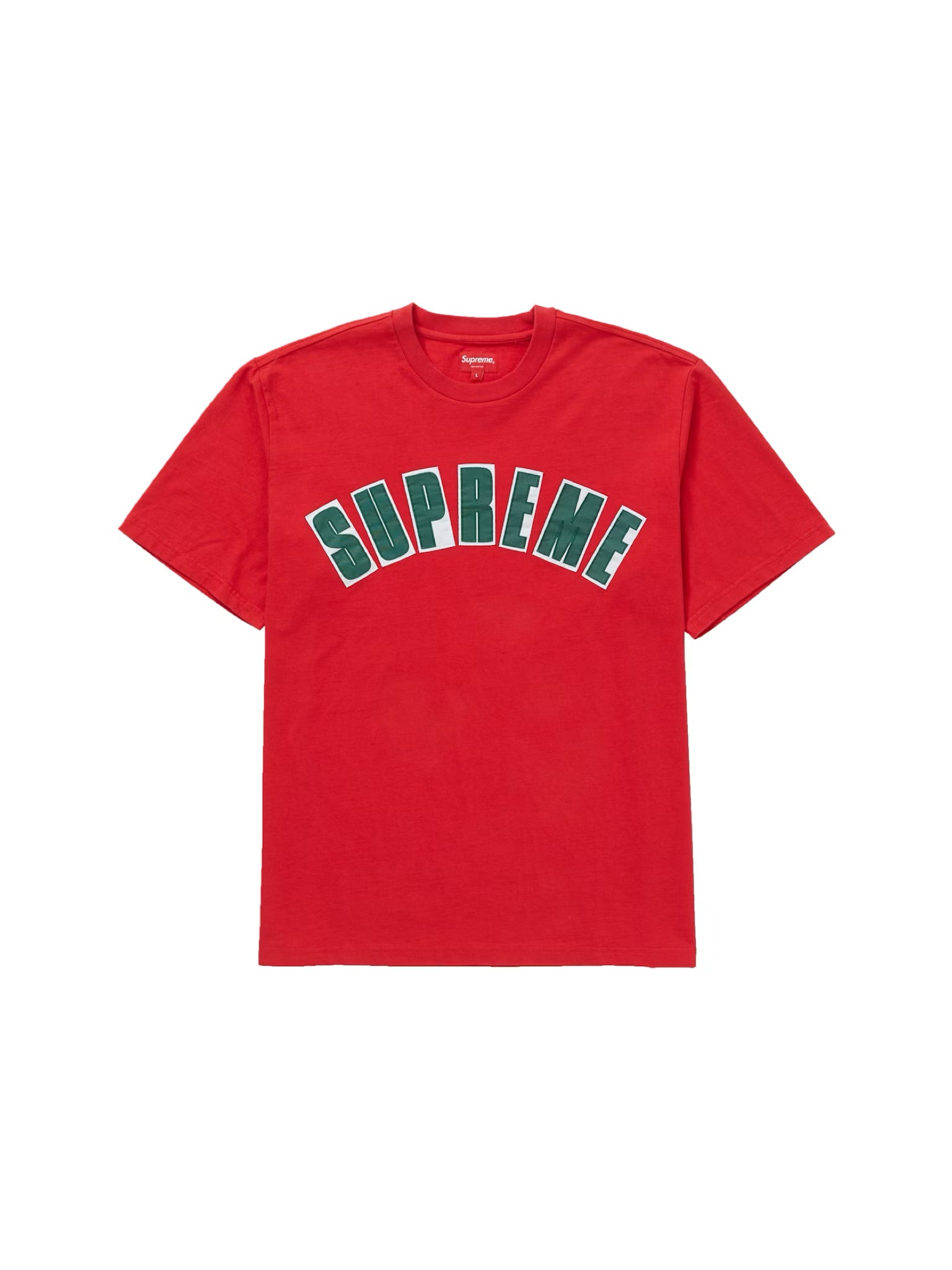 Supreme Arc Applique Logo Tee Red