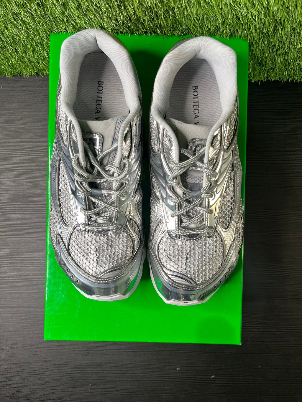 Bottega Veneta orbit sneaker silver