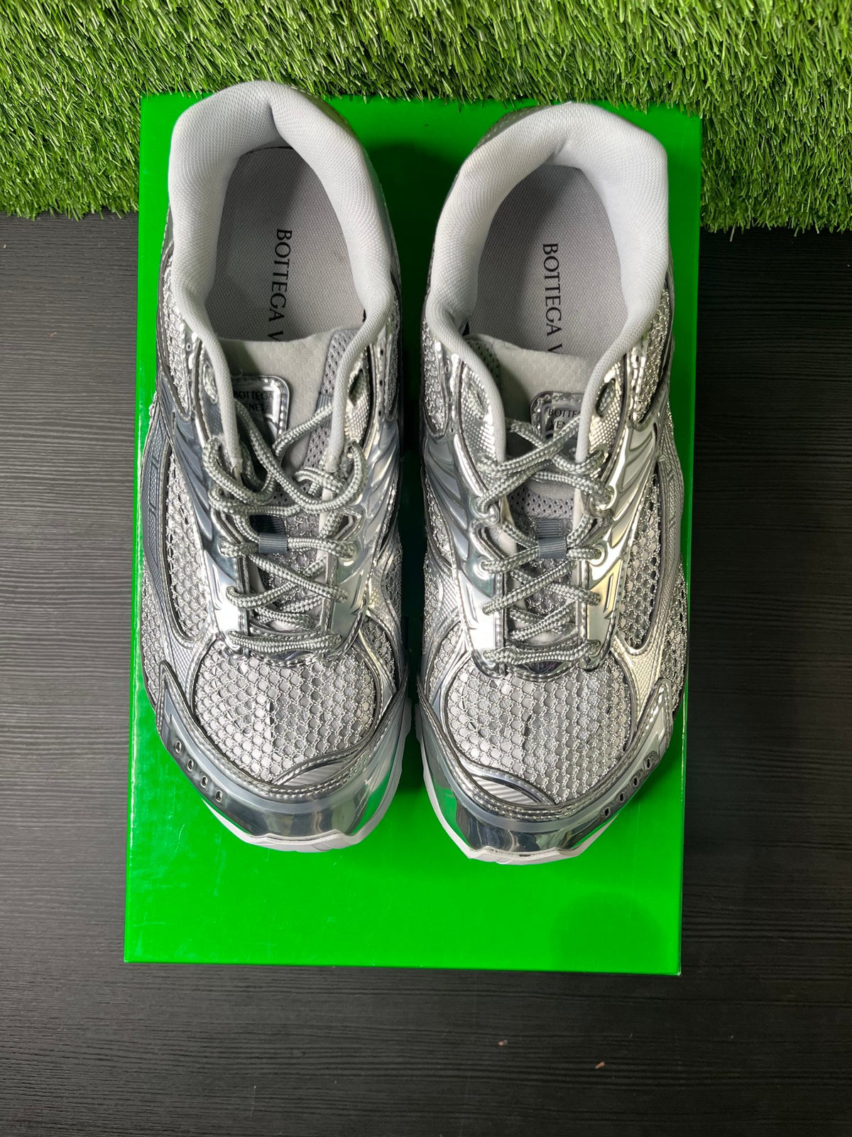 Bottega Veneta orbit sneaker silver