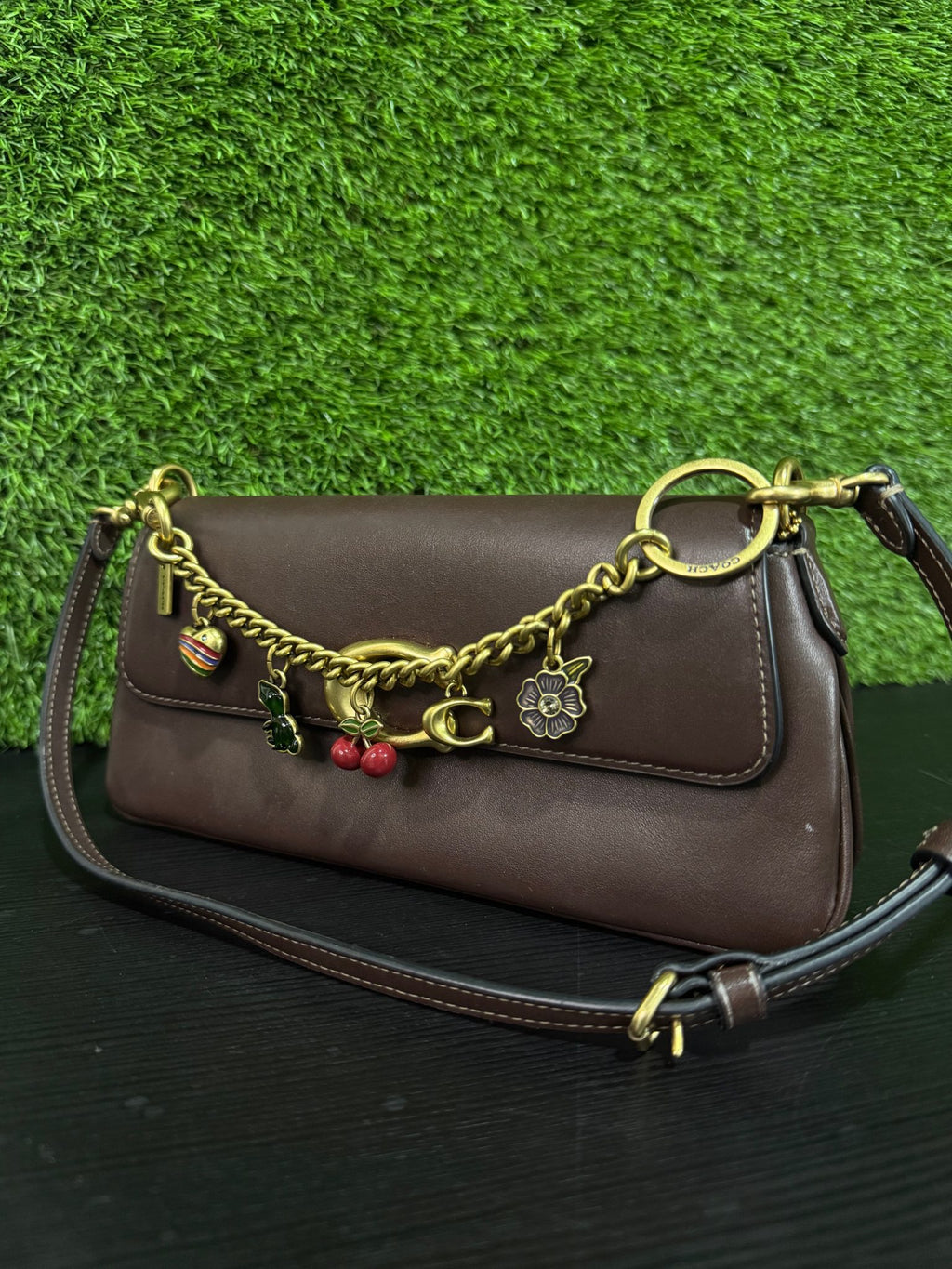 COACH Brown Leather Shoulder Bag