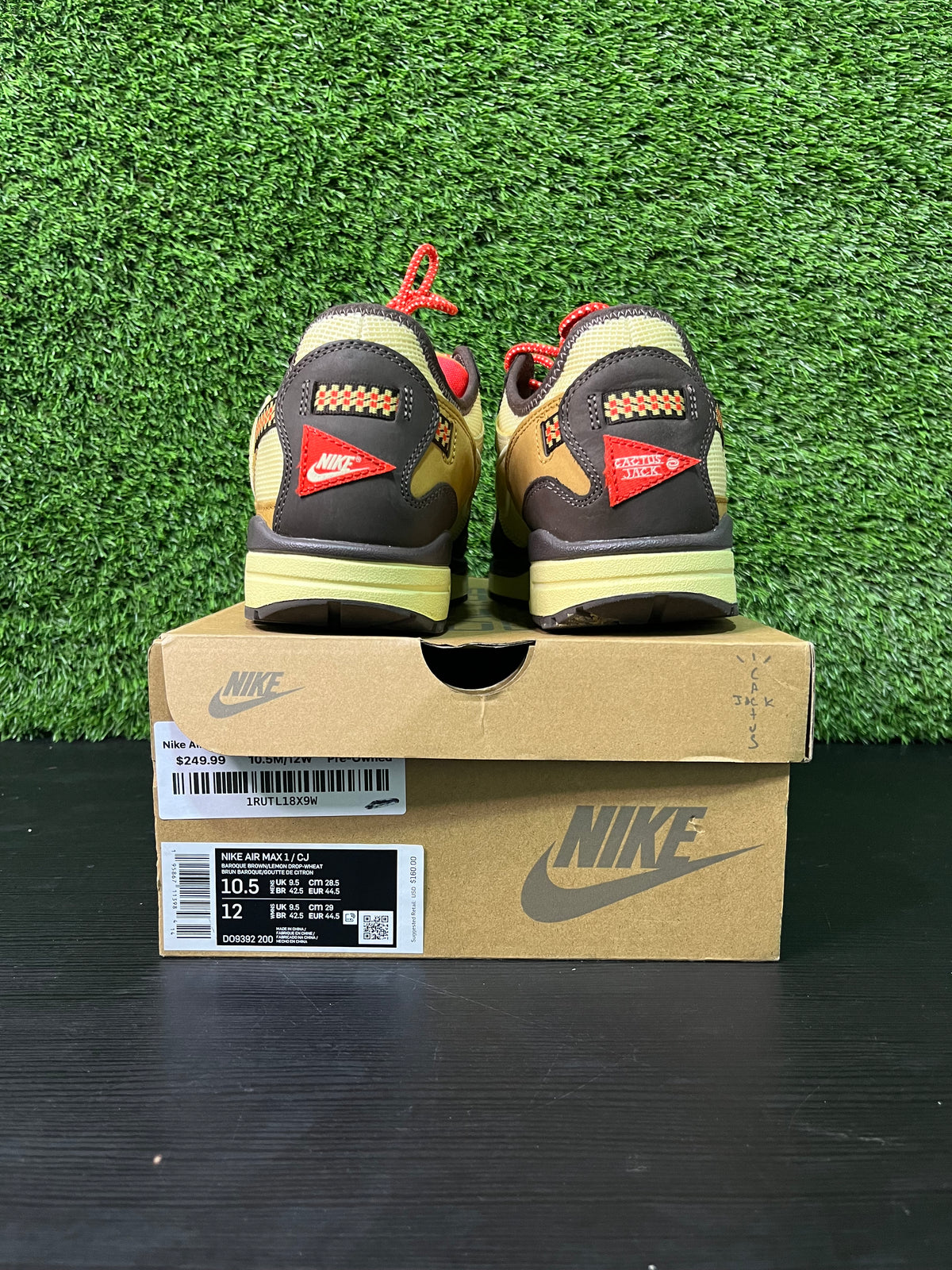 Nike Air Max 1 Travis Scott Cactus Jack Baroque Brown