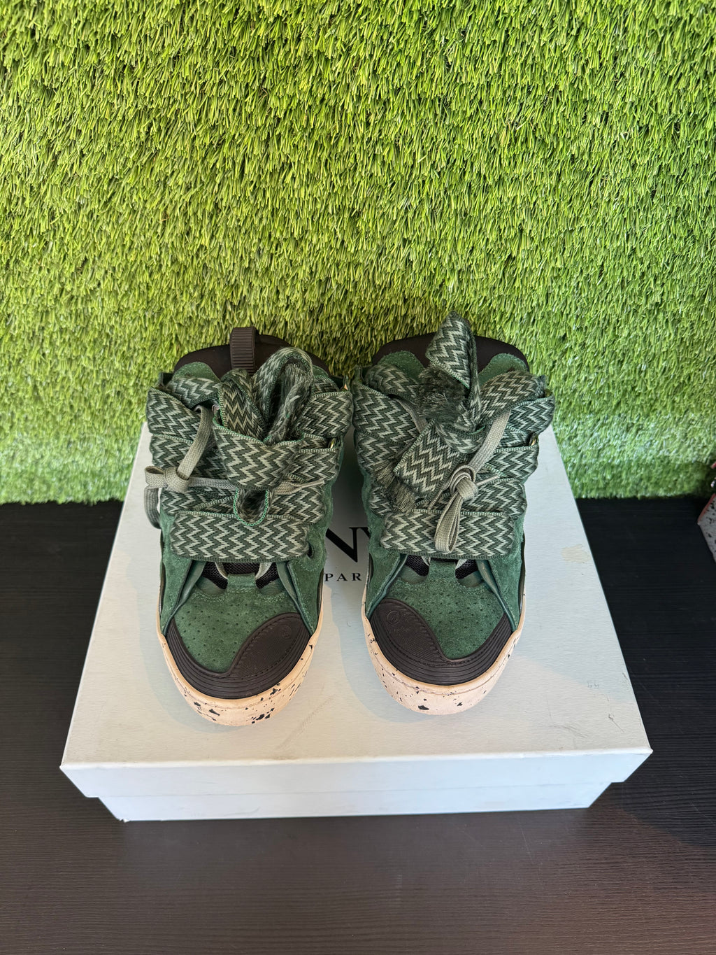 Lanvin Curb Green Black