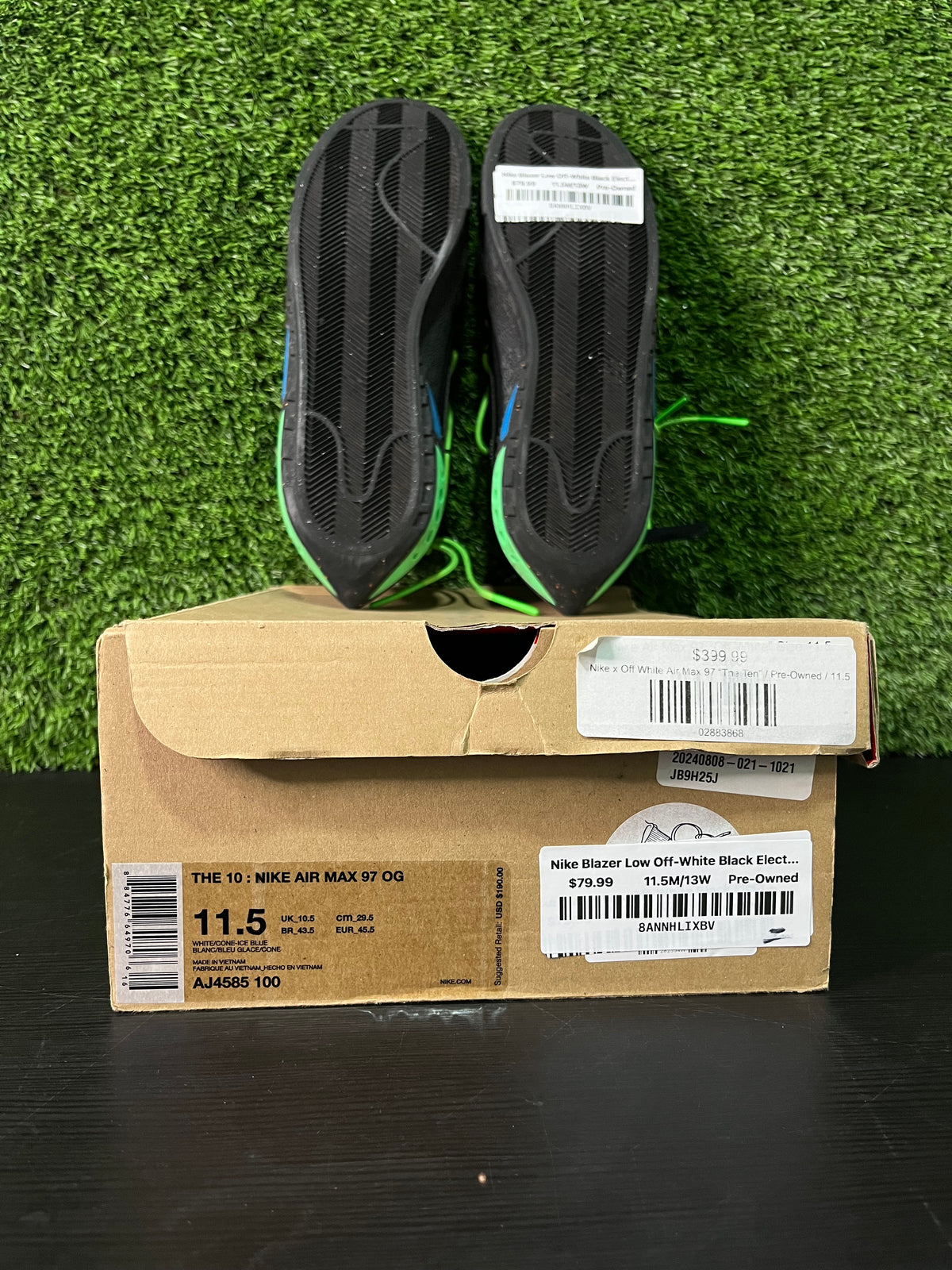 Nike Blazer Low Off-White Black Electro Green