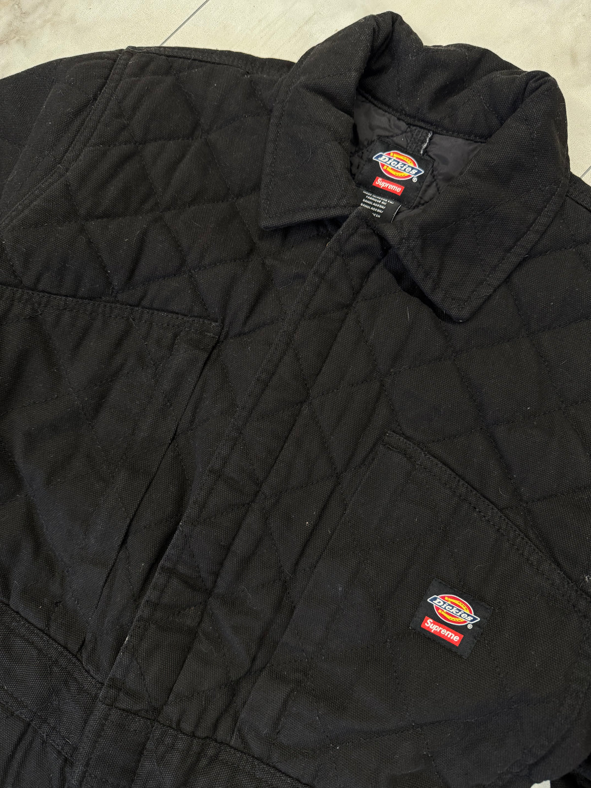 Supreme Dickies Quilted Denim Coverall Black