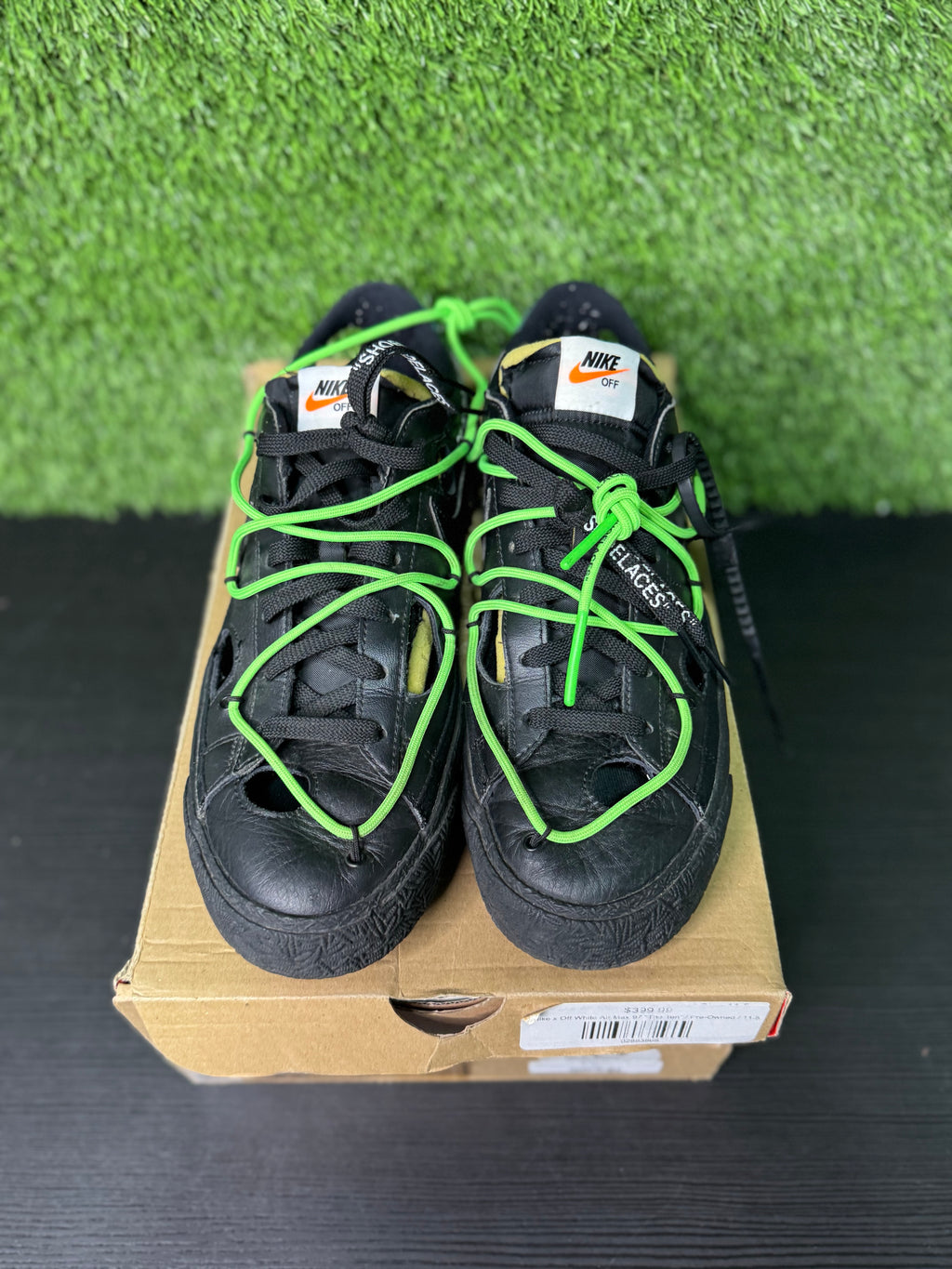Nike Blazer Low Off-White Black Electro Green