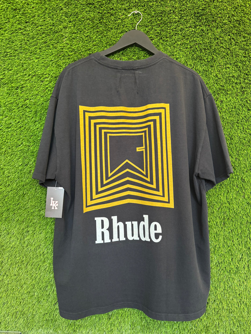Rhude Chevron Logo Tee Black