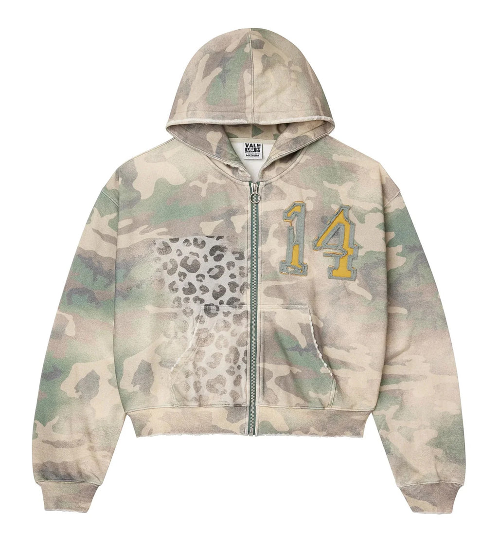 Vale Forever Cheetah Camo Zip-up