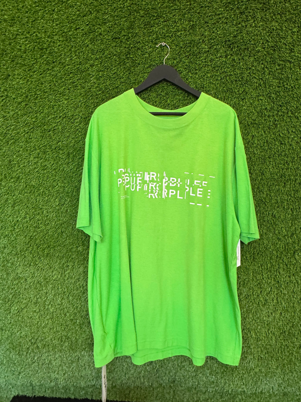 Purple Brand Glitch T-Shirt Green