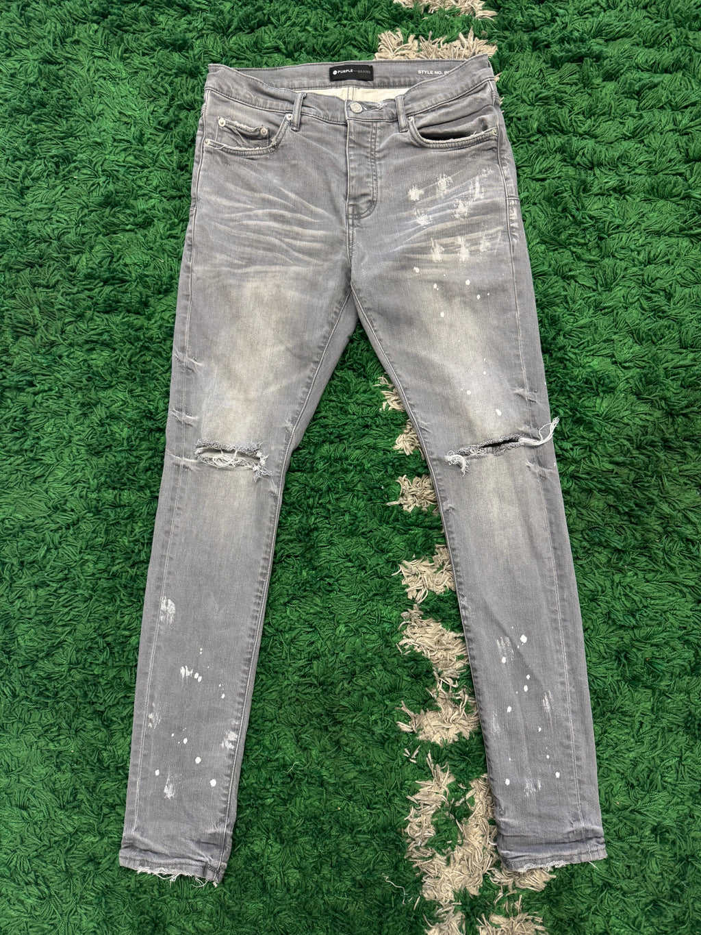 Purple Brand Skinny Grey Denim