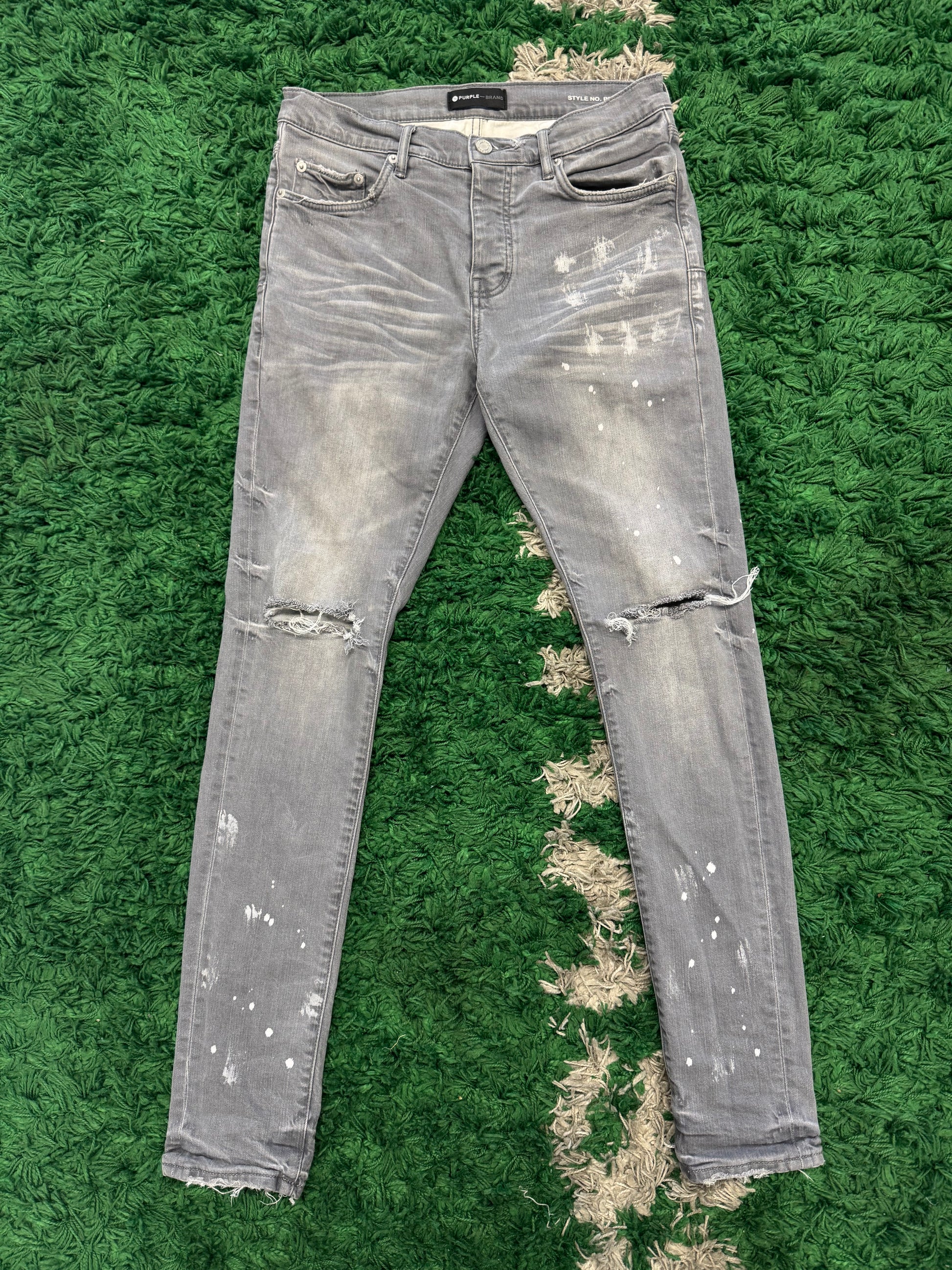 Purple Brand Skinny Grey Denim