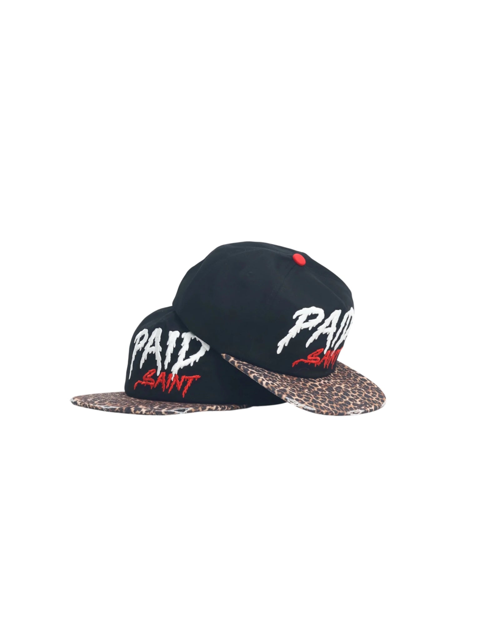 Paid saint streetwear cheetah brim snapback
