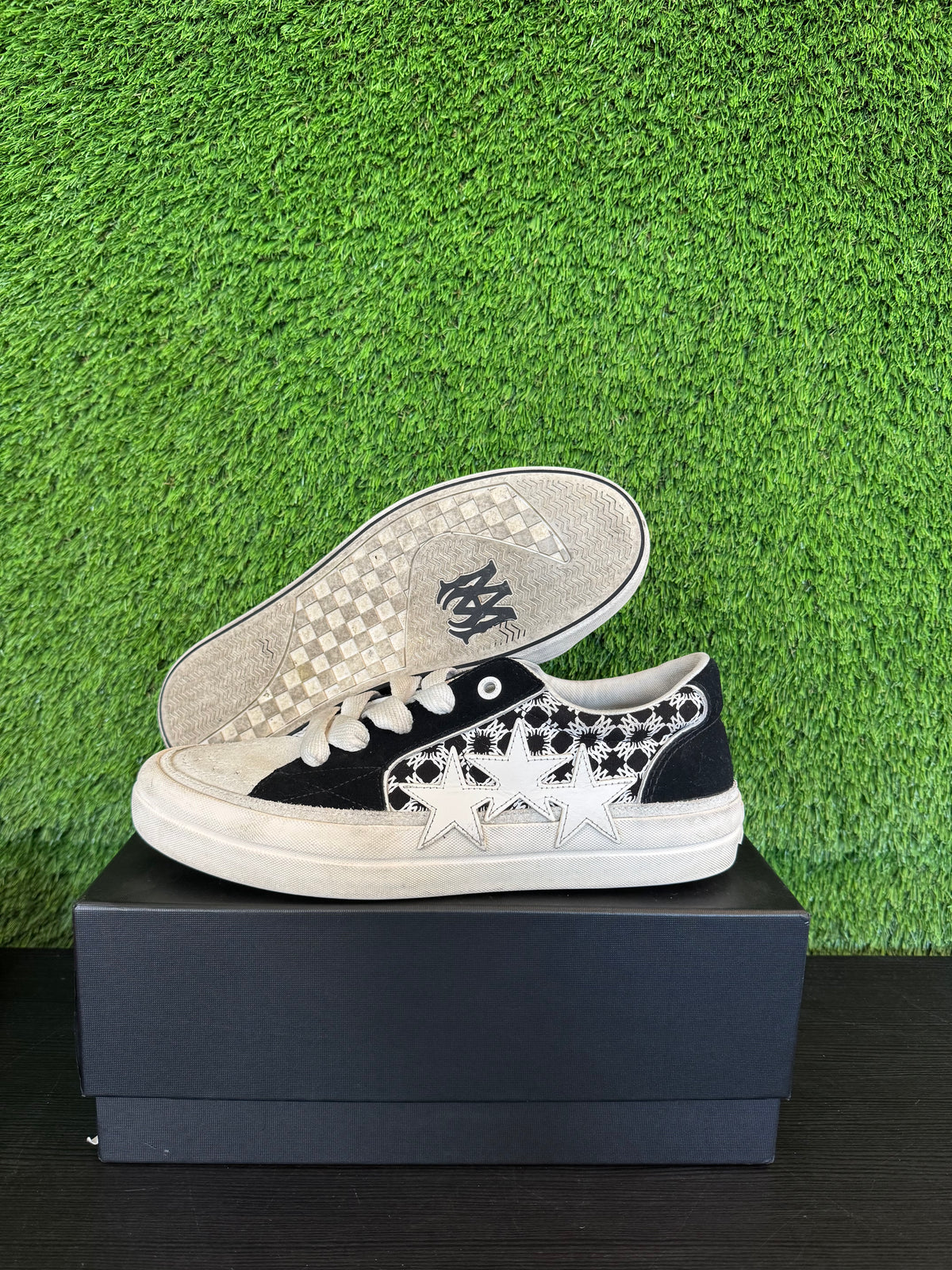 AMIRI Sunset Skate Low Birch Black