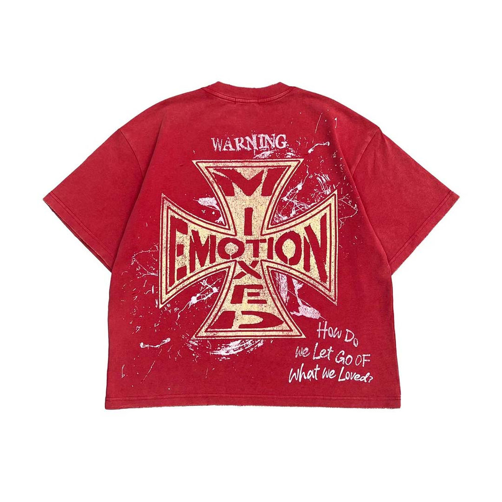 Mixed emotions crimson tee
