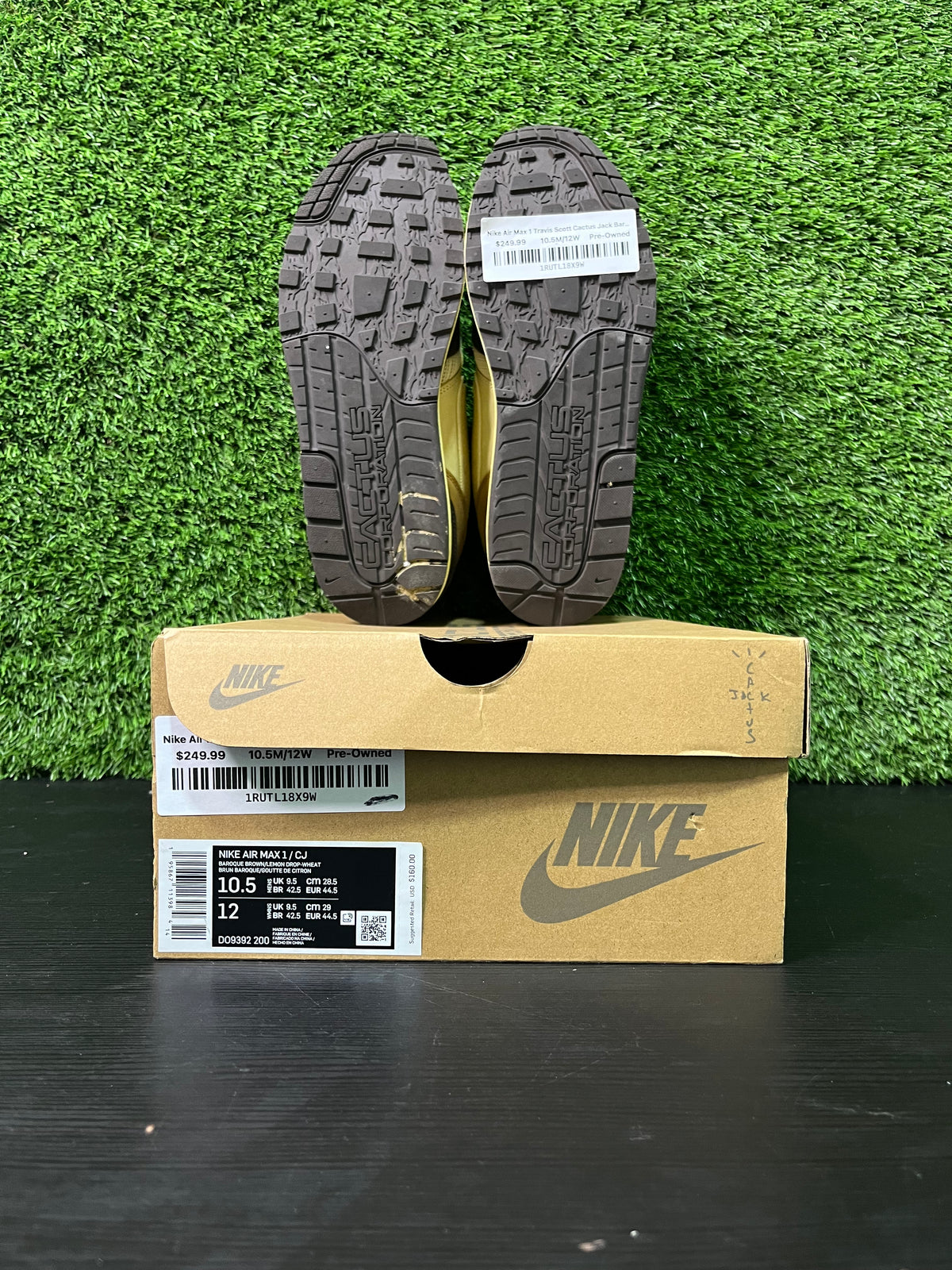 Nike Air Max 1 Travis Scott Cactus Jack Baroque Brown