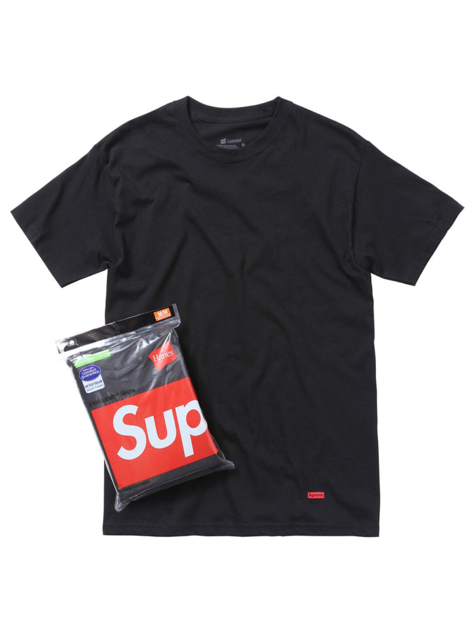 Supreme Hanes Tagless Tees Black