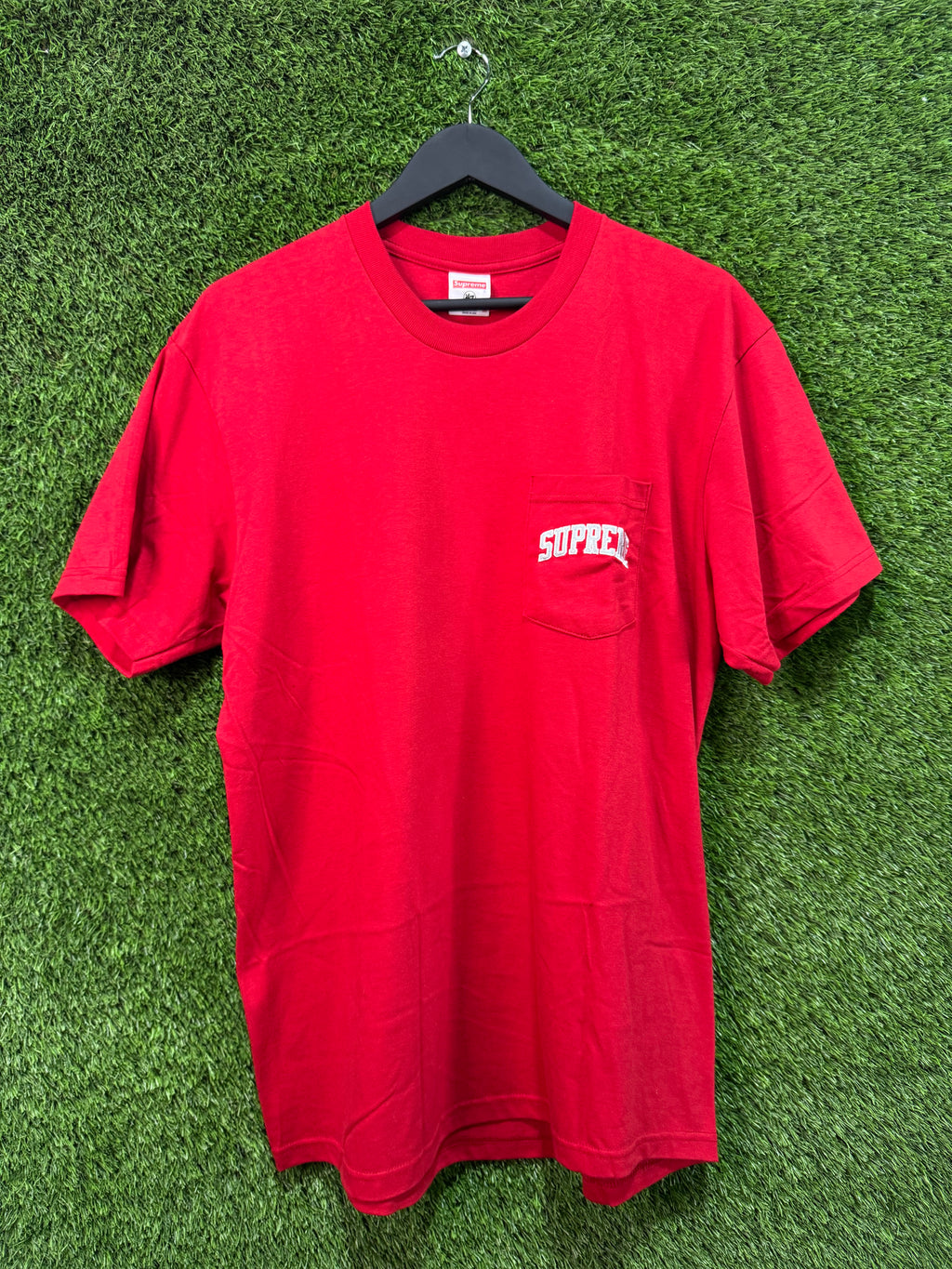 Supreme NFL x Raiders x '47 Pocket Tee Red