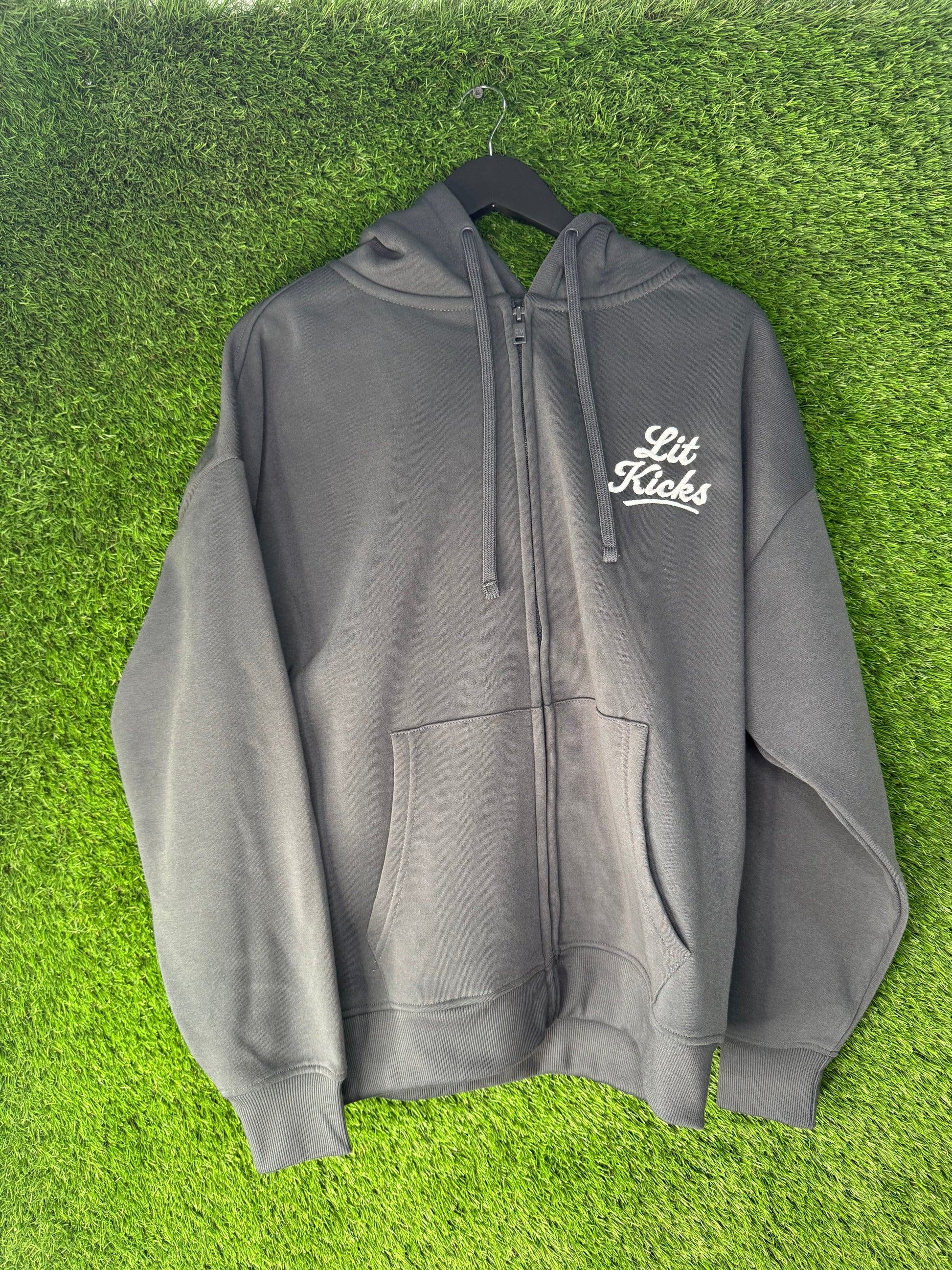 Lit Kicks Make It Happen Cardinal Grey Zip-Up