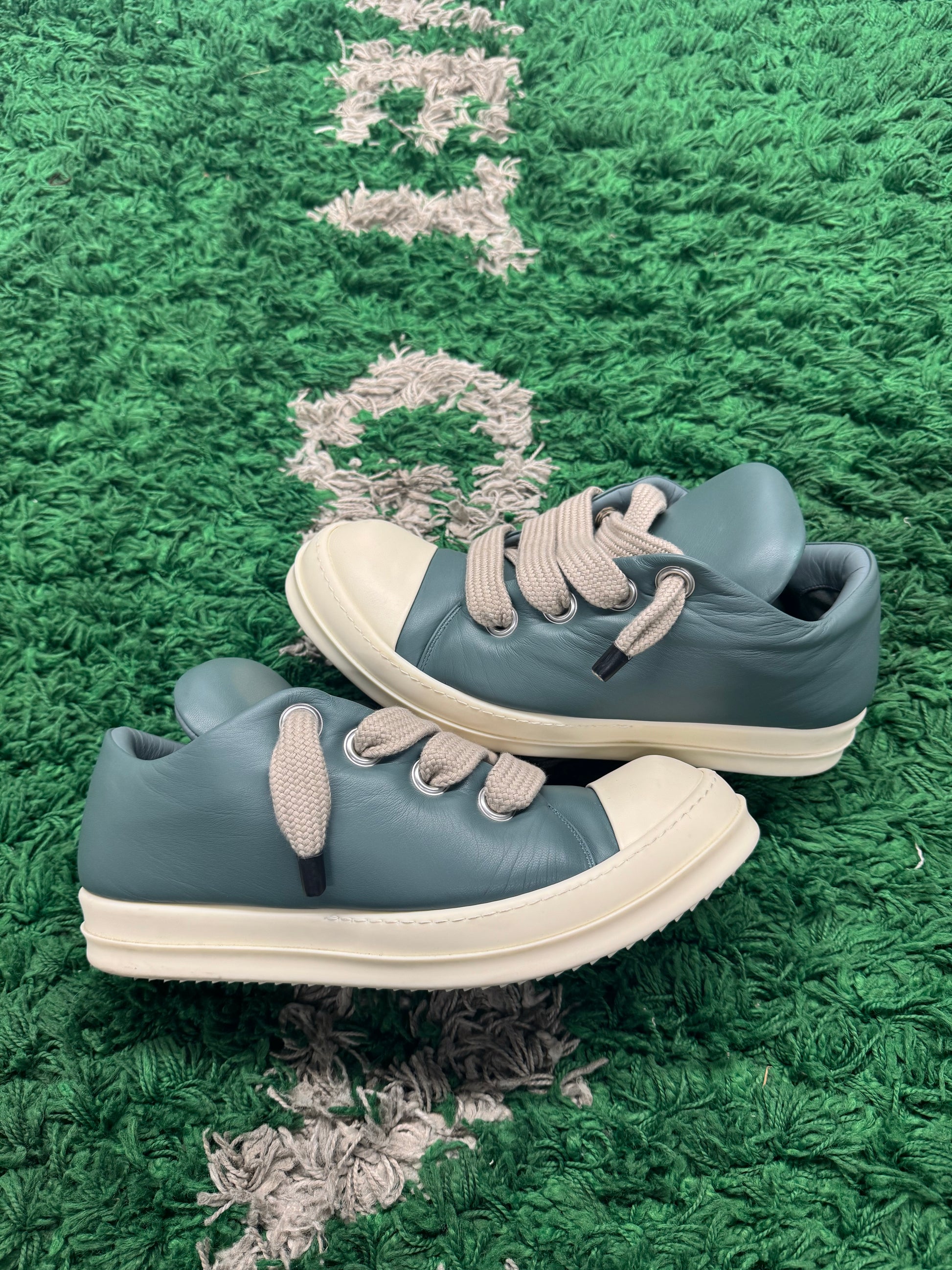 Rick Owen’s Hollywood Jumbo laced low “Mouthwash Milk”