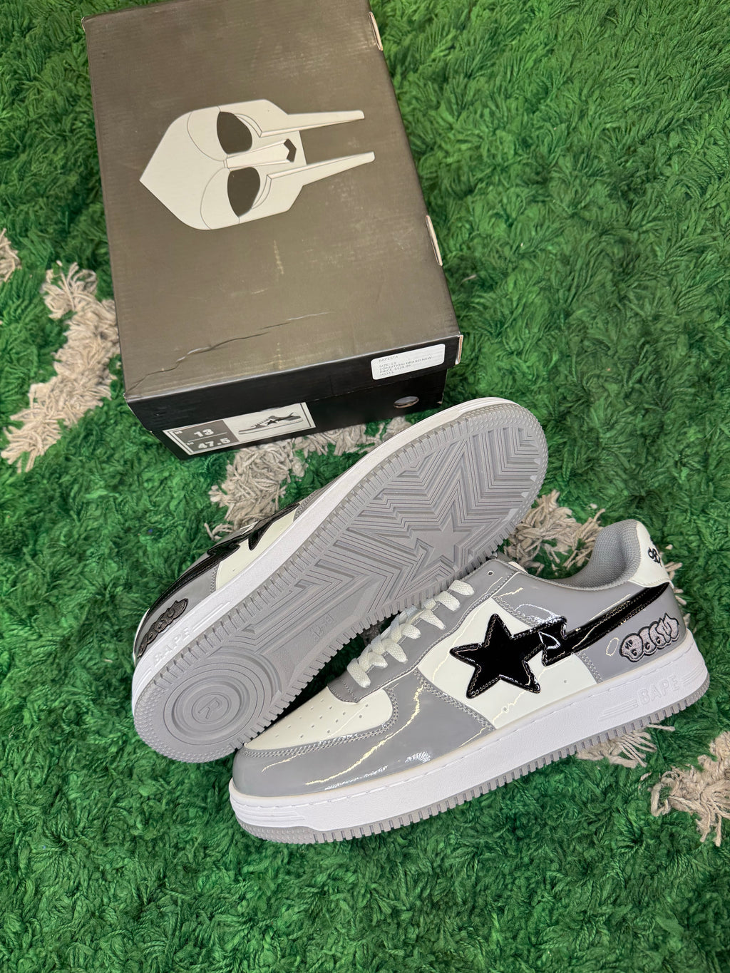Bape mf doomstas grey/black/white