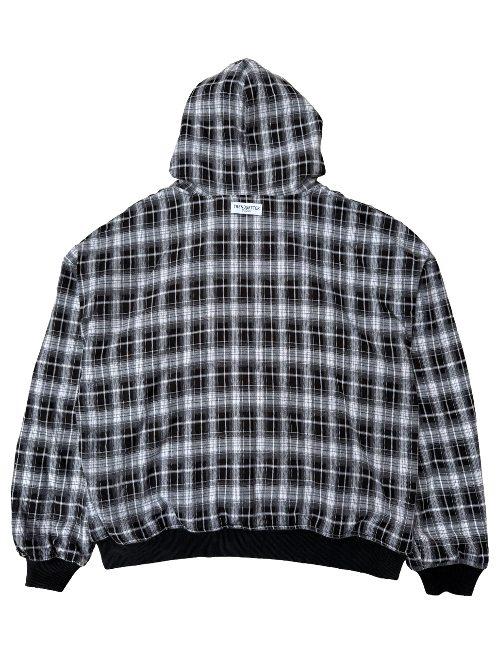 Trendsetter studios Plaid Reversible Zip-up Hoodie
