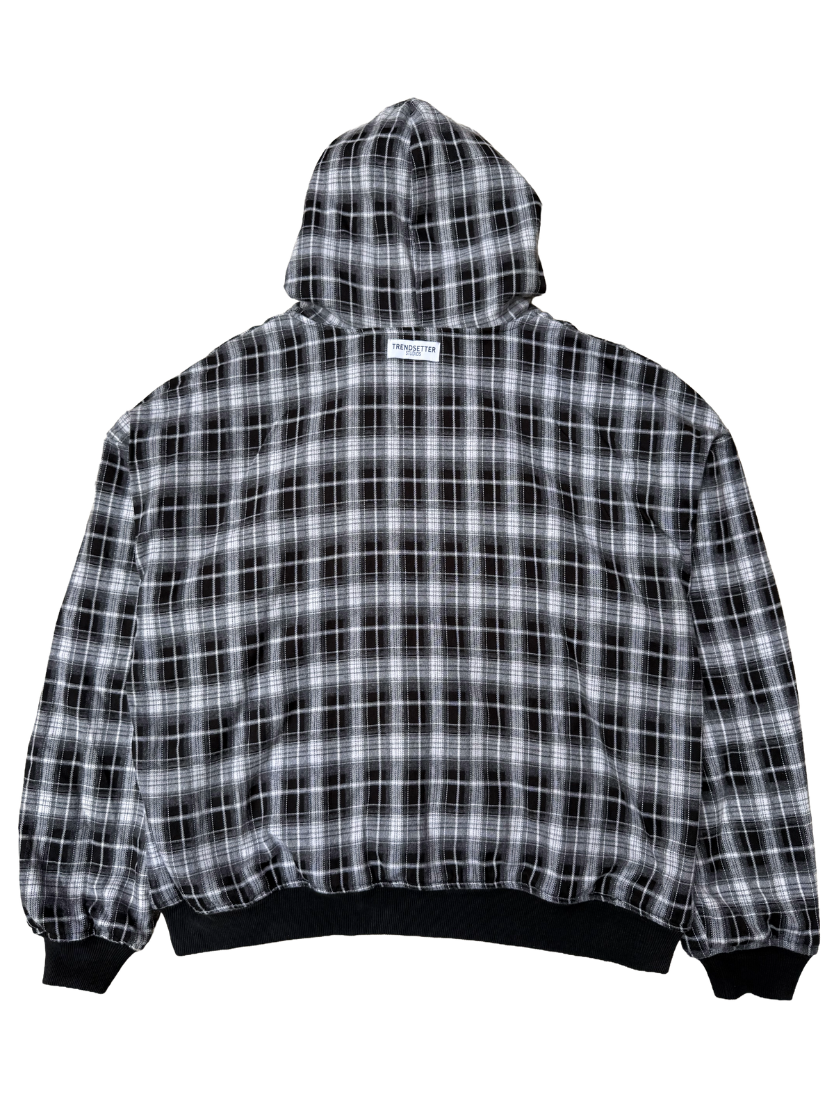 Trendsetter studios Plaid Reversible Zip-up Hoodie