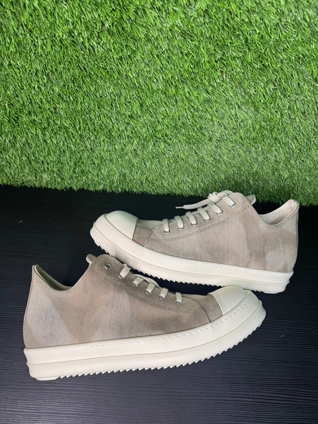 Rick Owens DRKSHDW overdyed denim low