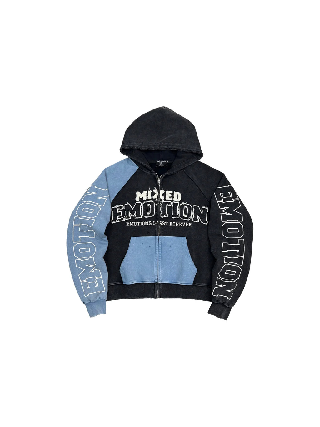 Mixed Emotions Blue Split Decision Hoodie