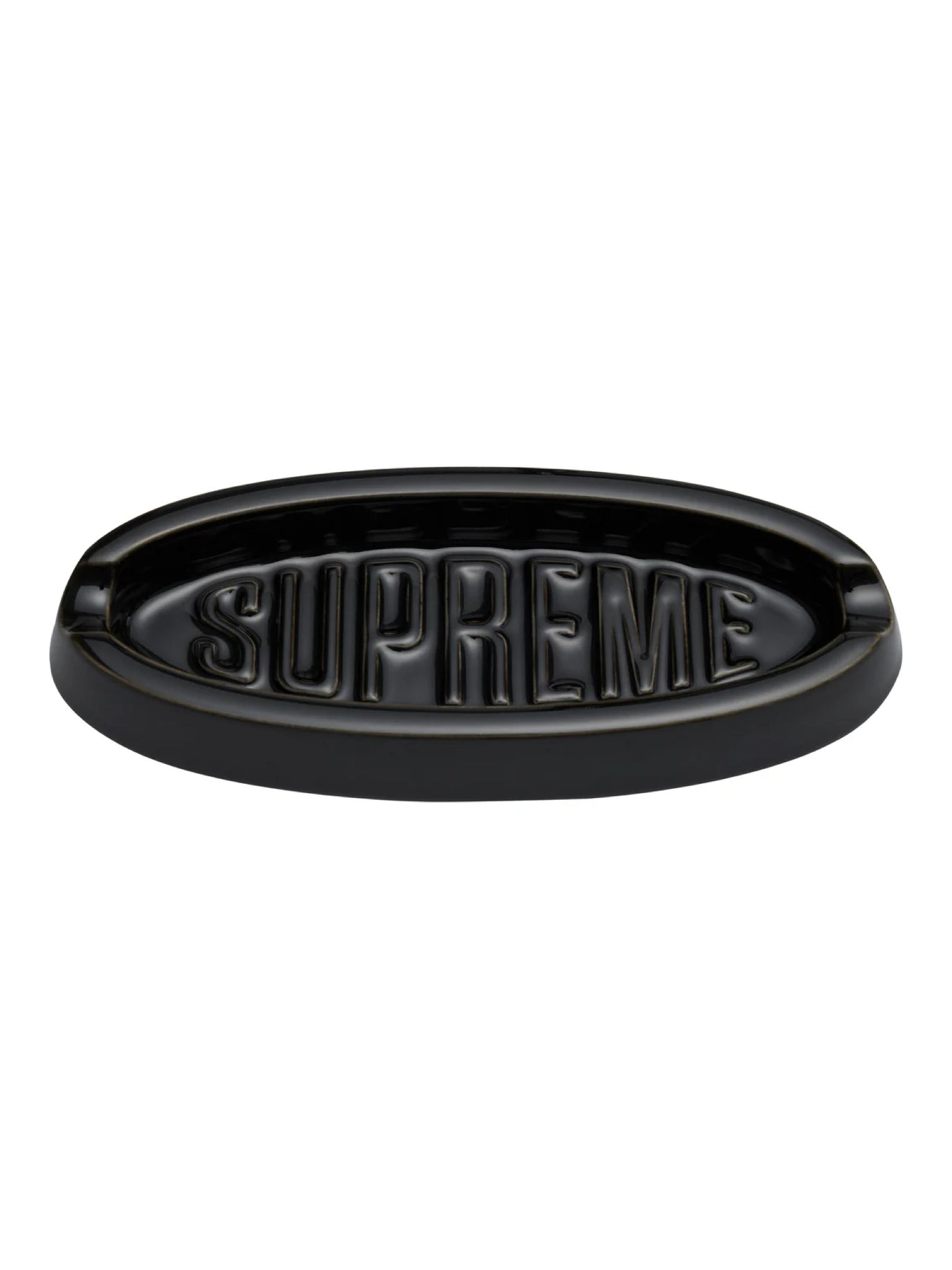 Supreme Oval Ash Tray Black