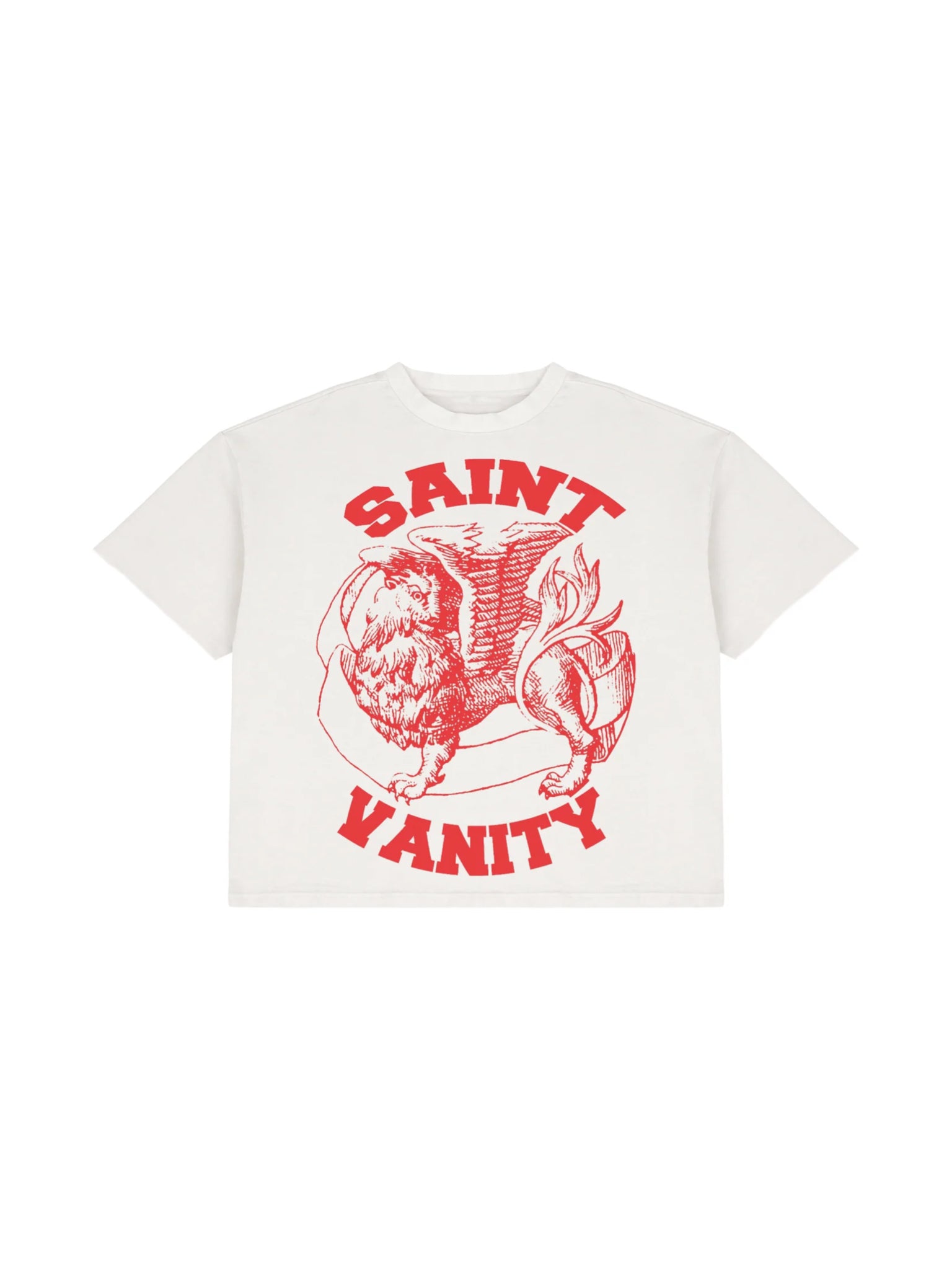 Saint Vanity Griffin Tee White/Red