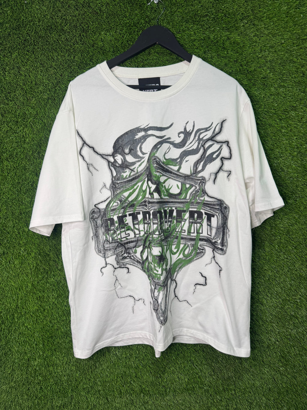Retrovert ghost rider tshirt (white)