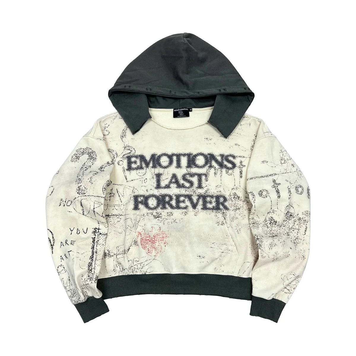 Mixed Emotion Black "Last Forever" Hoodie