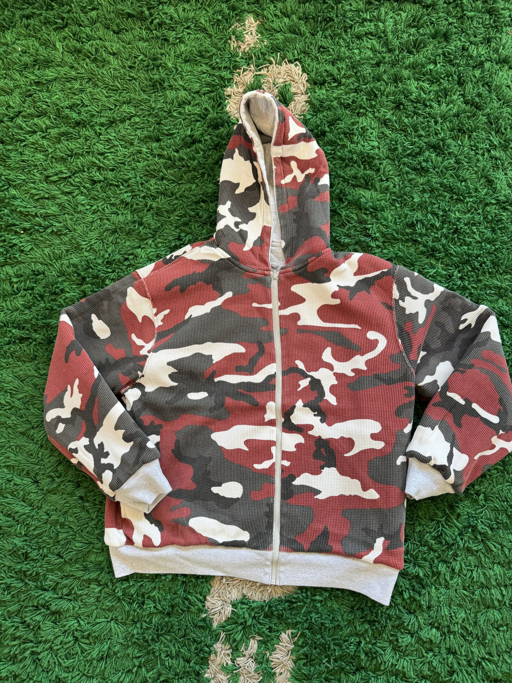 Supreme reversible work zip up hoodie