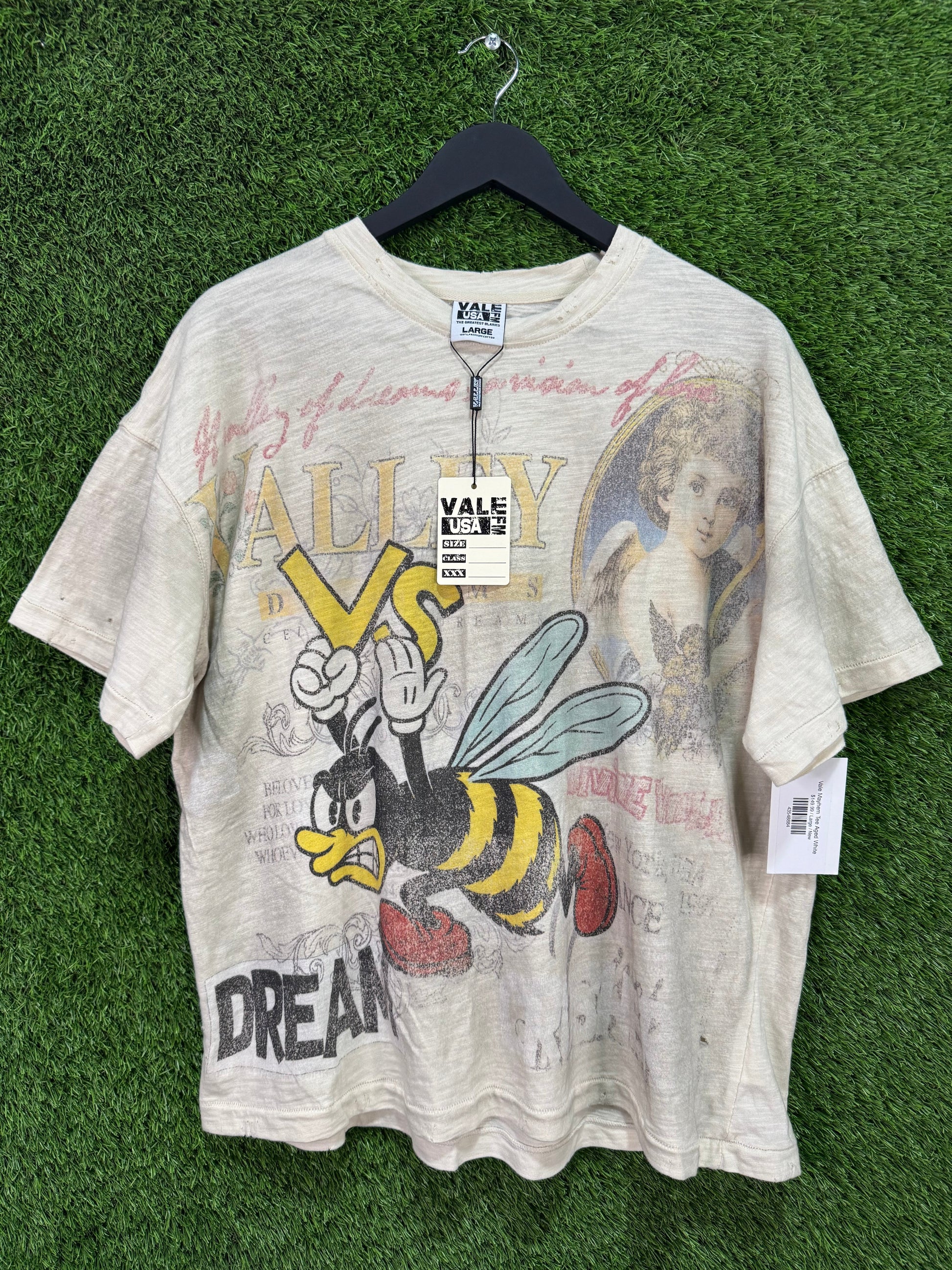 Vale Mayhem Tee Aged White