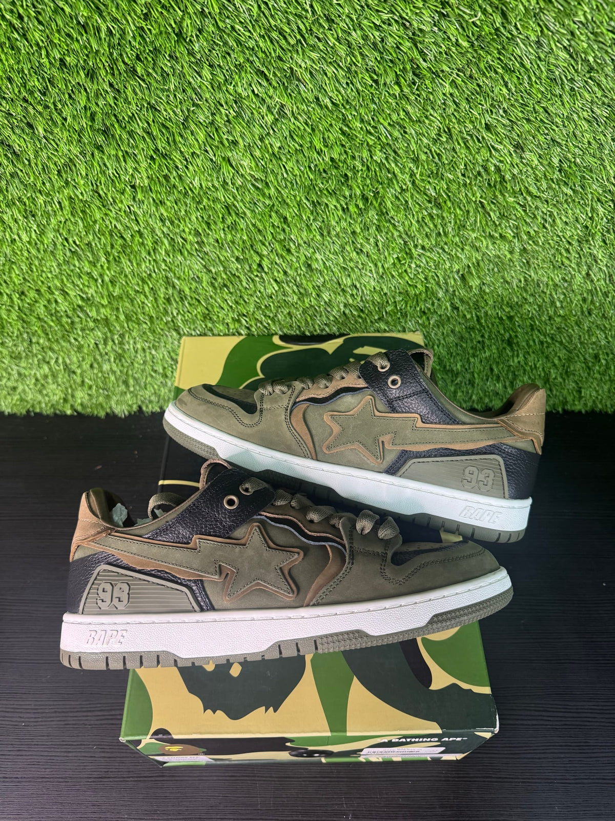 A Bathing Ape Bape SK8 Sta ABC Camo Green (2022)