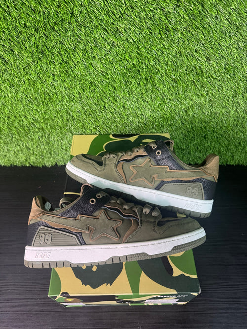 A Bathing Ape Bape SK8 Sta ABC Camo Green (2022)