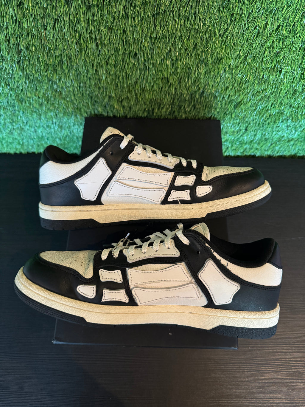 Amiri Skel Top Low Sneaker Black/White