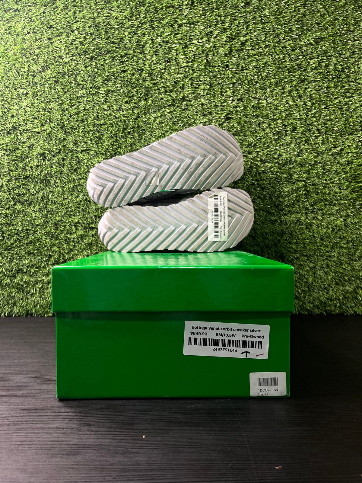 Bottega Veneta orbit sneaker silver