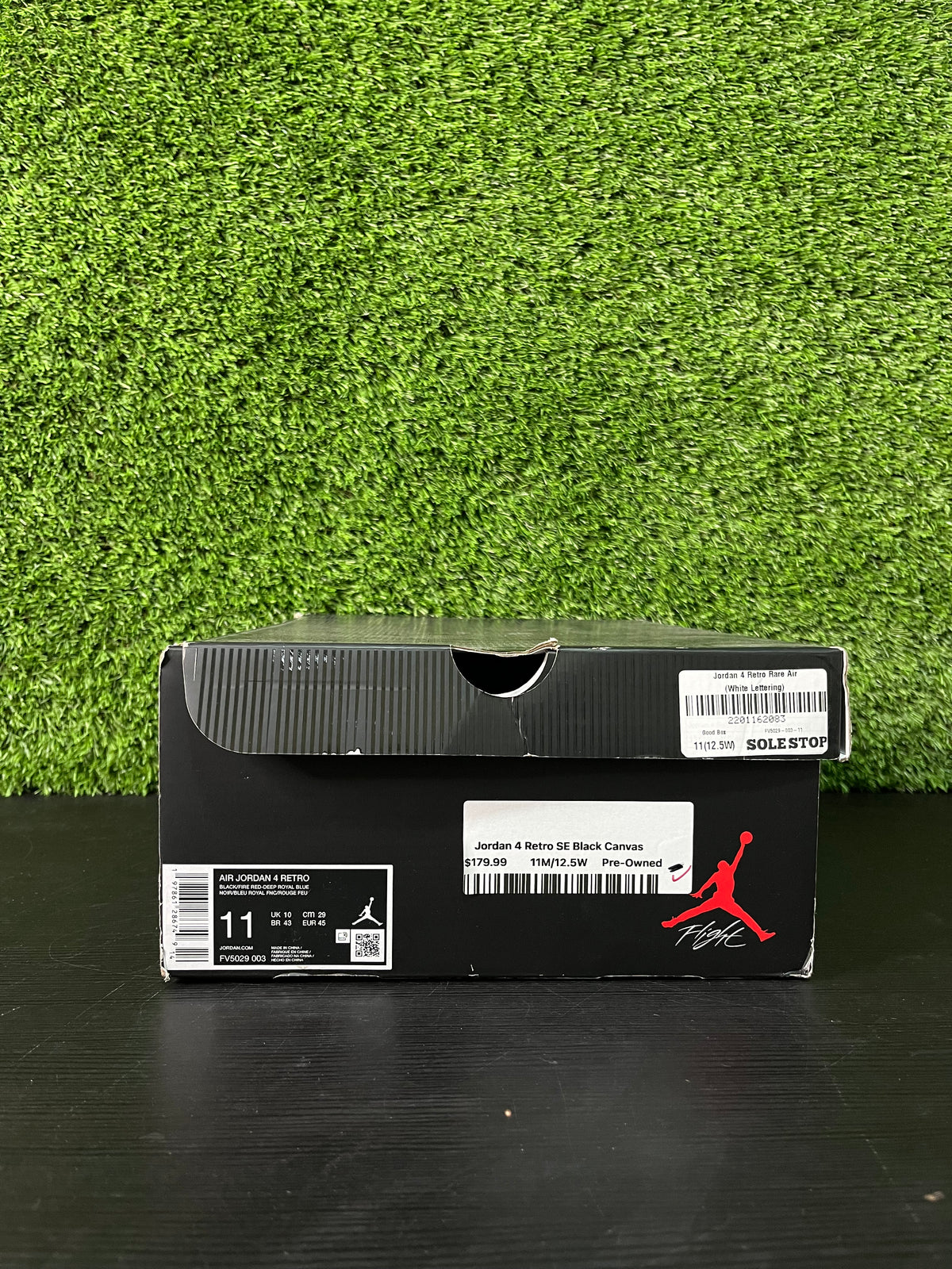 Jordan 4 Retro SE Black Canvas