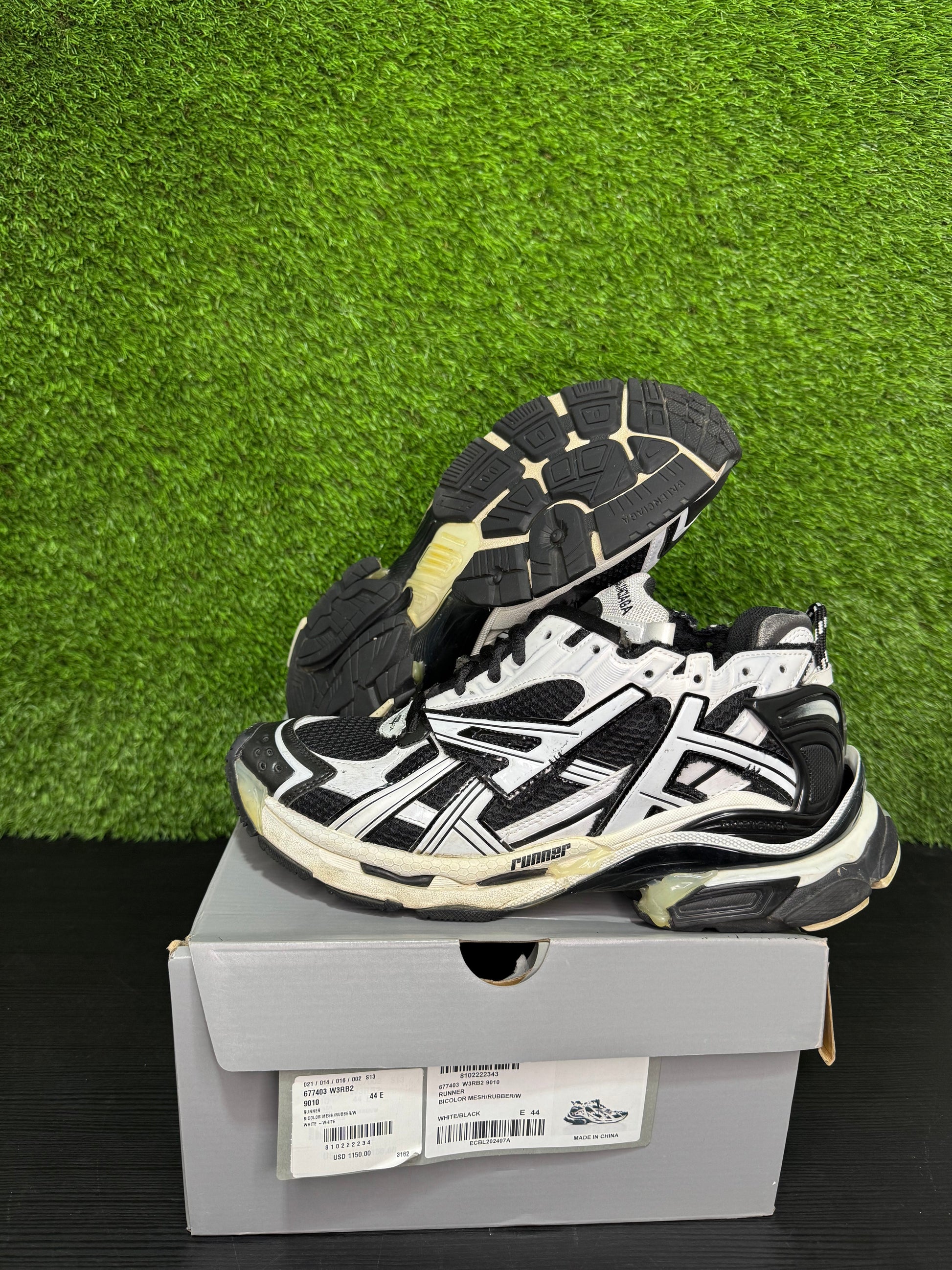Balenciaga Runner Track white/black