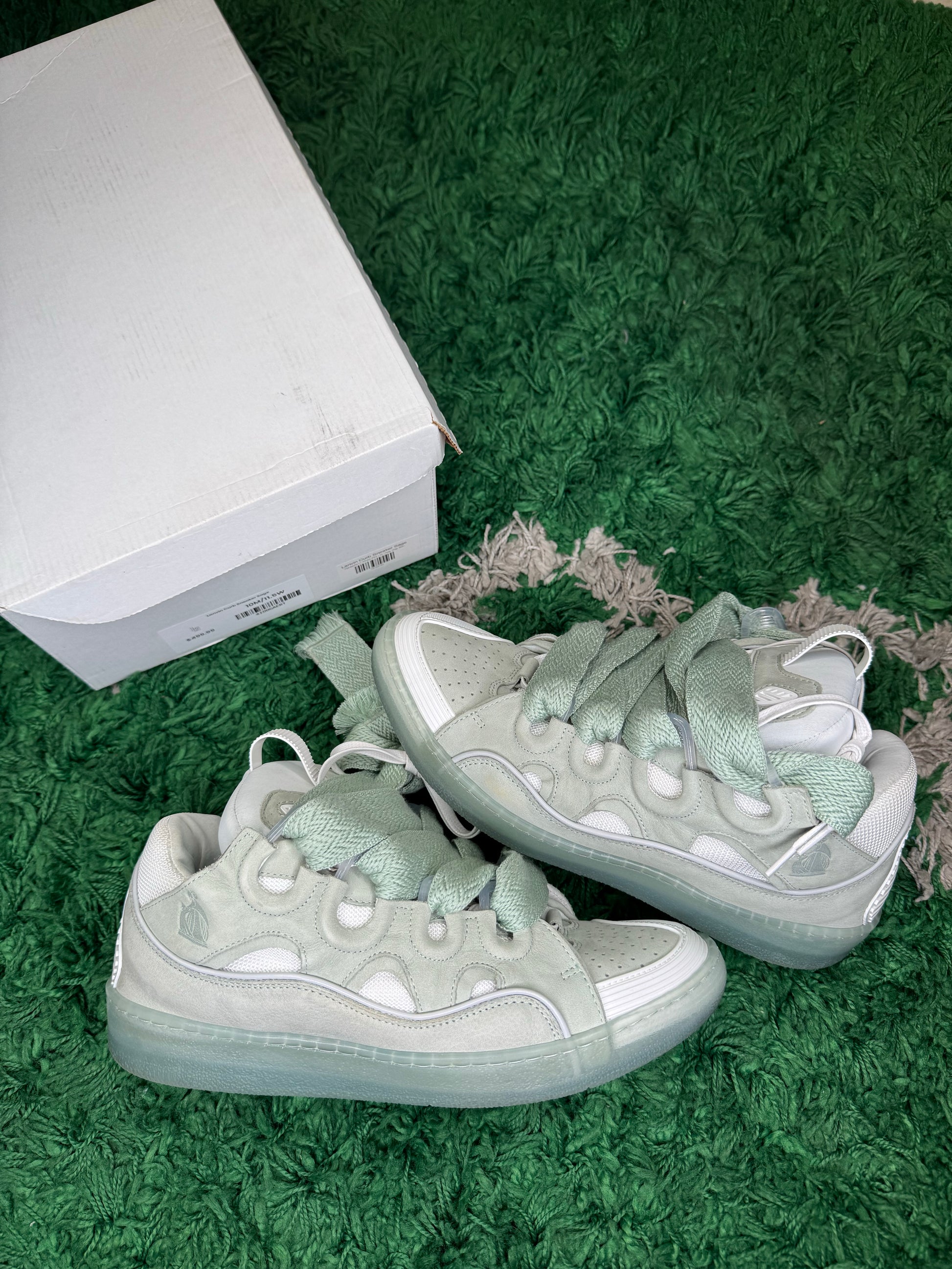 Lanvin curb sneaker light jade