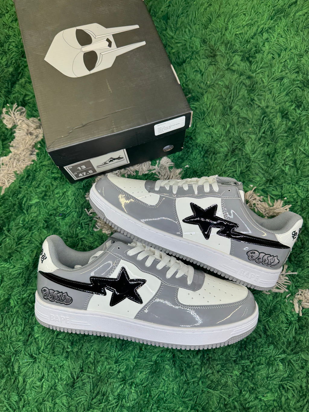 Bape mf doomstas grey/black/white