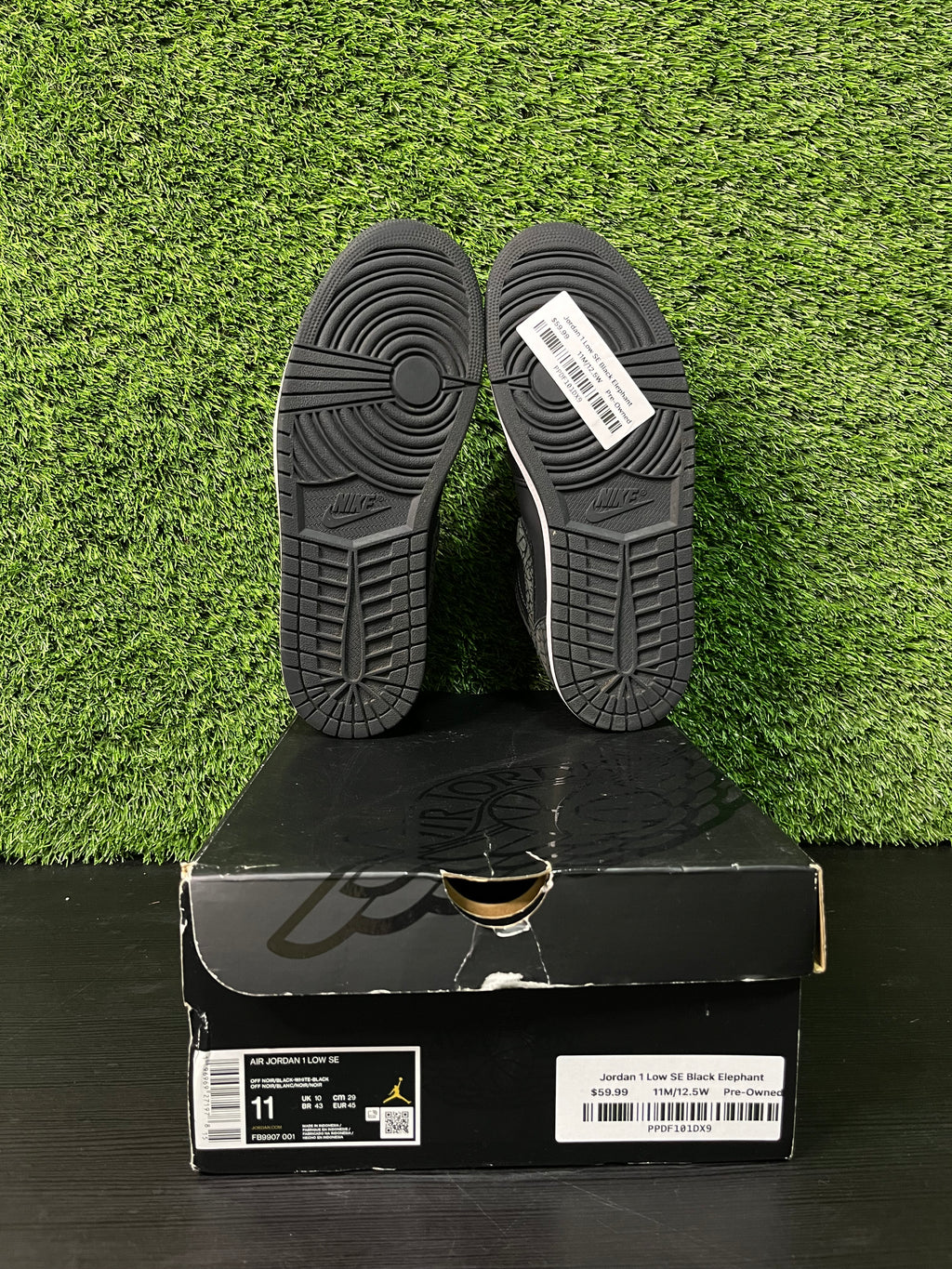 Jordan 1 Low SE Black Elephant