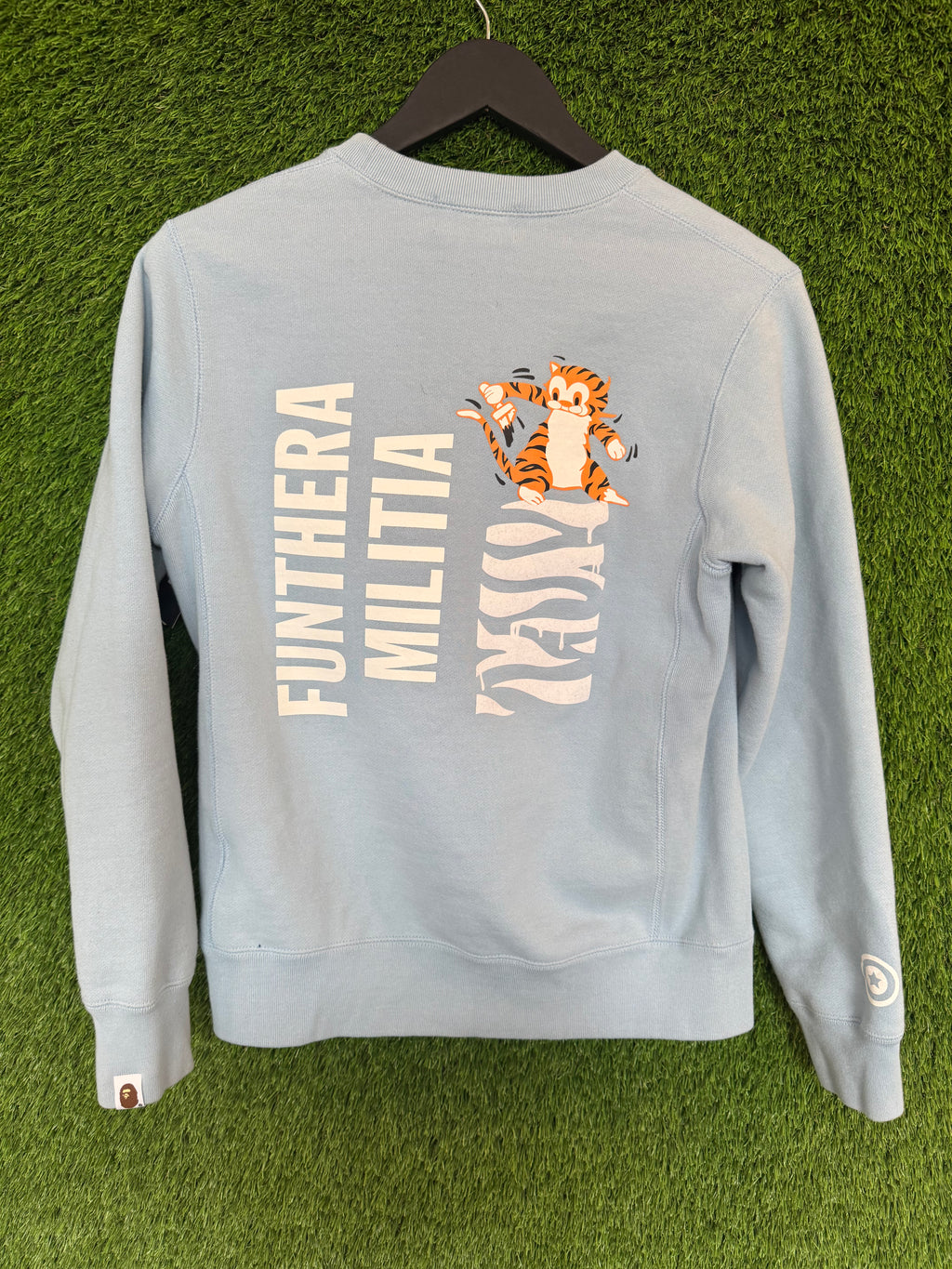Bape Tiger Heavy Weight Crewneck Light Blue